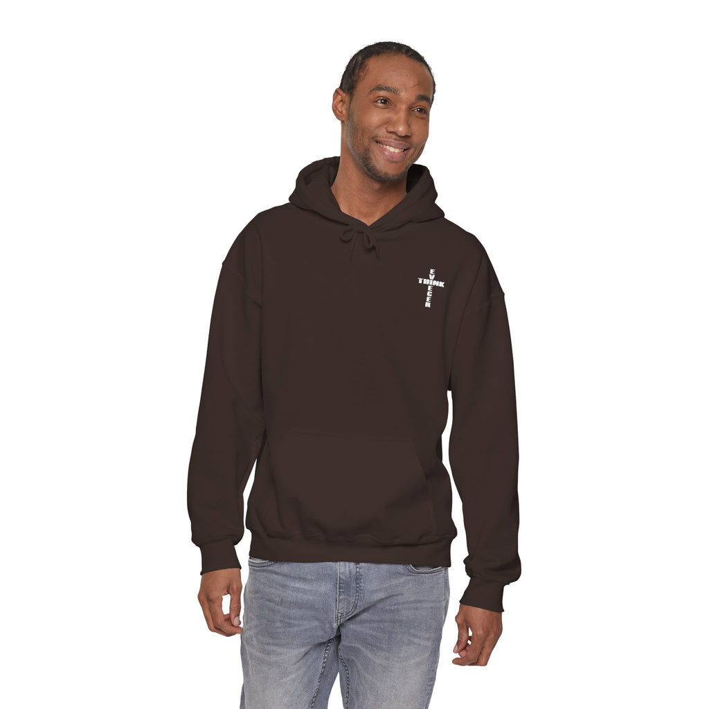 Think / Receive Small Cross Hoodie