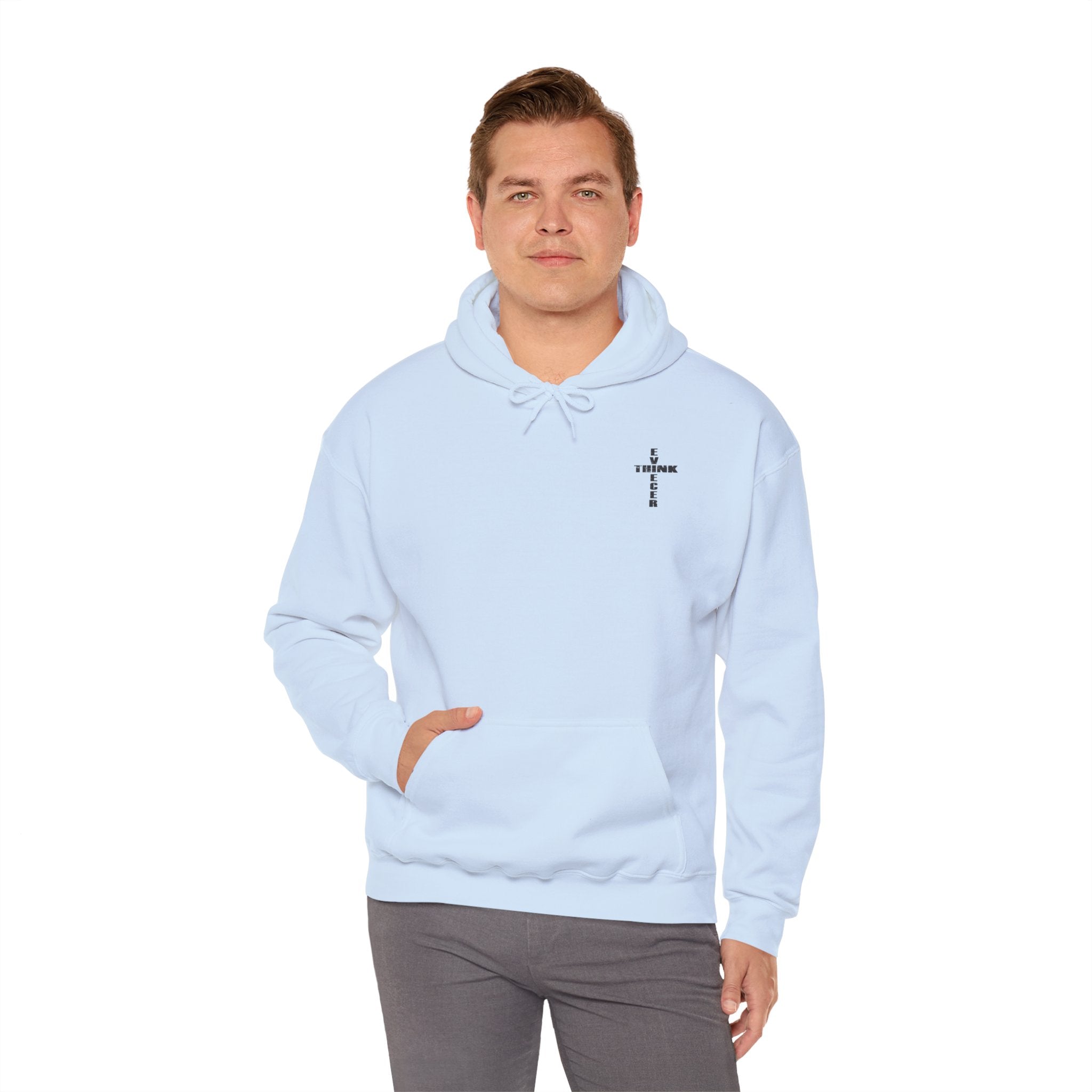 Think / Receive Small Cross Hoodie