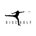 Disc Golf Man XLogo Cut Sticker — Silhouette Ace Logo