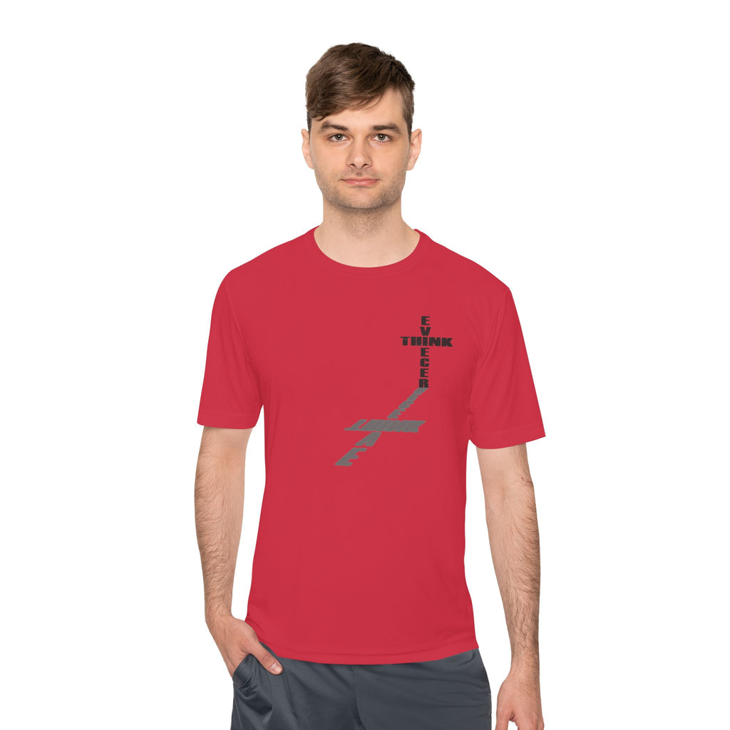 Think / Receive Small Cross Performance Tee —  Moisture-Wicking Shirt