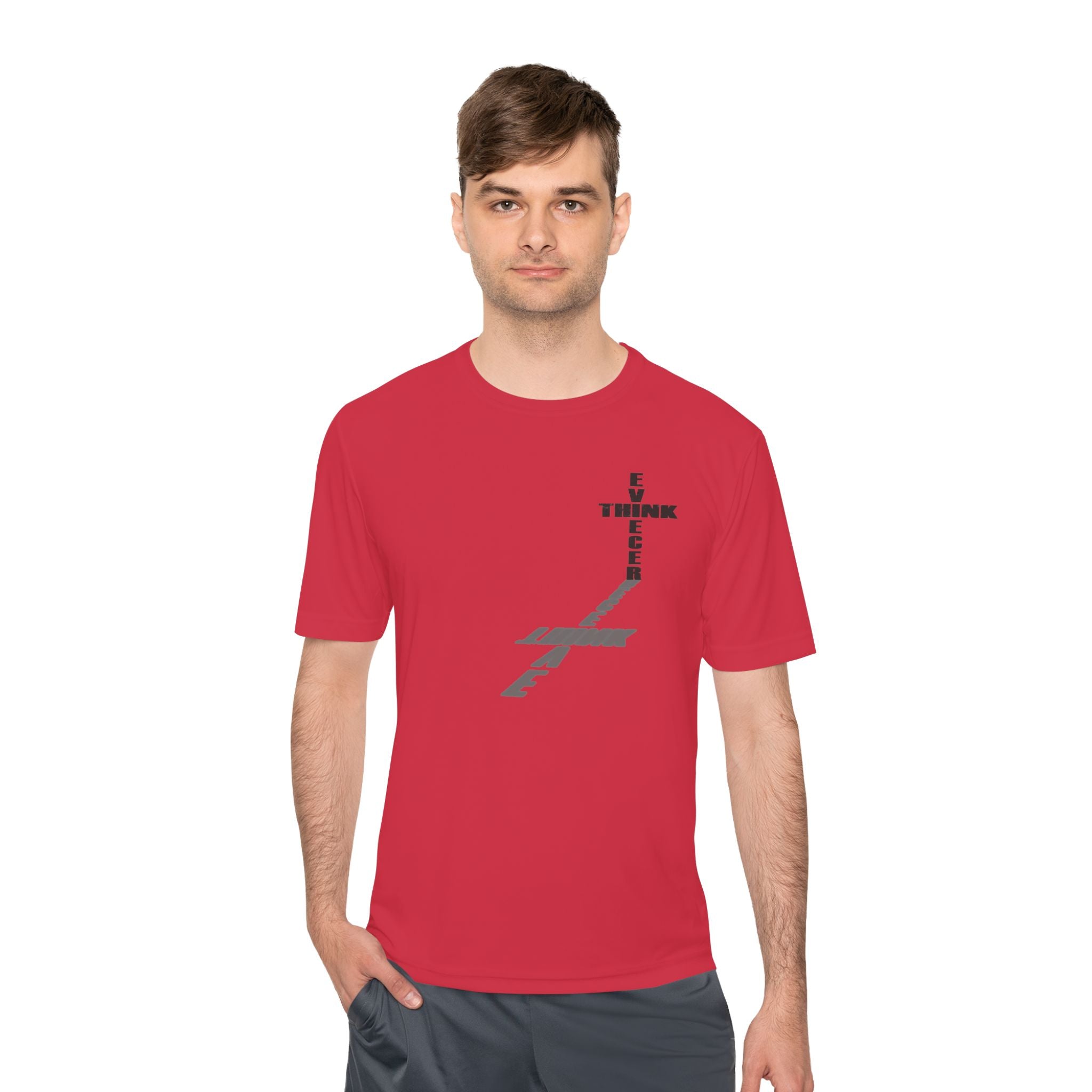 Think / Receive Small Cross Performance Tee —  Moisture-Wicking Shirt