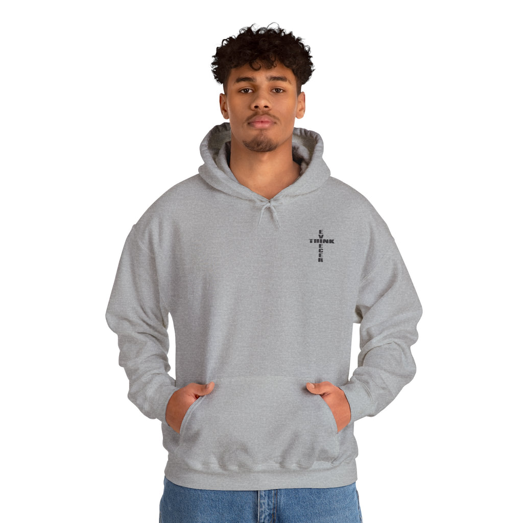 Think / Receive Small Cross Hoodie