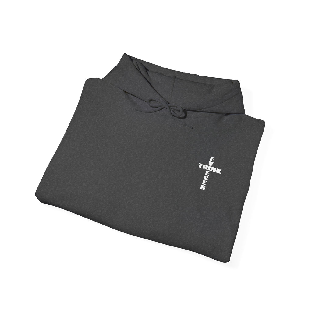 Think / Receive Small Cross Hoodie