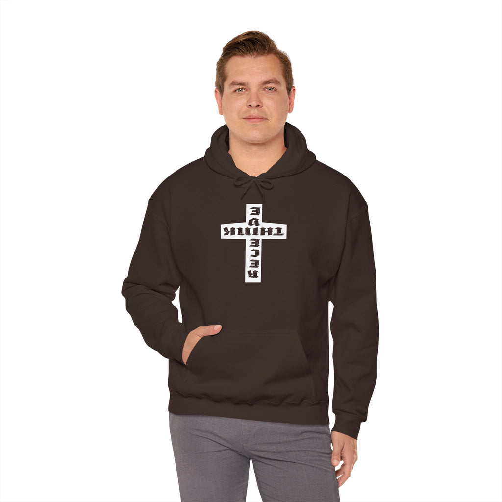 Think / Receive Reverse Cross Hoodie