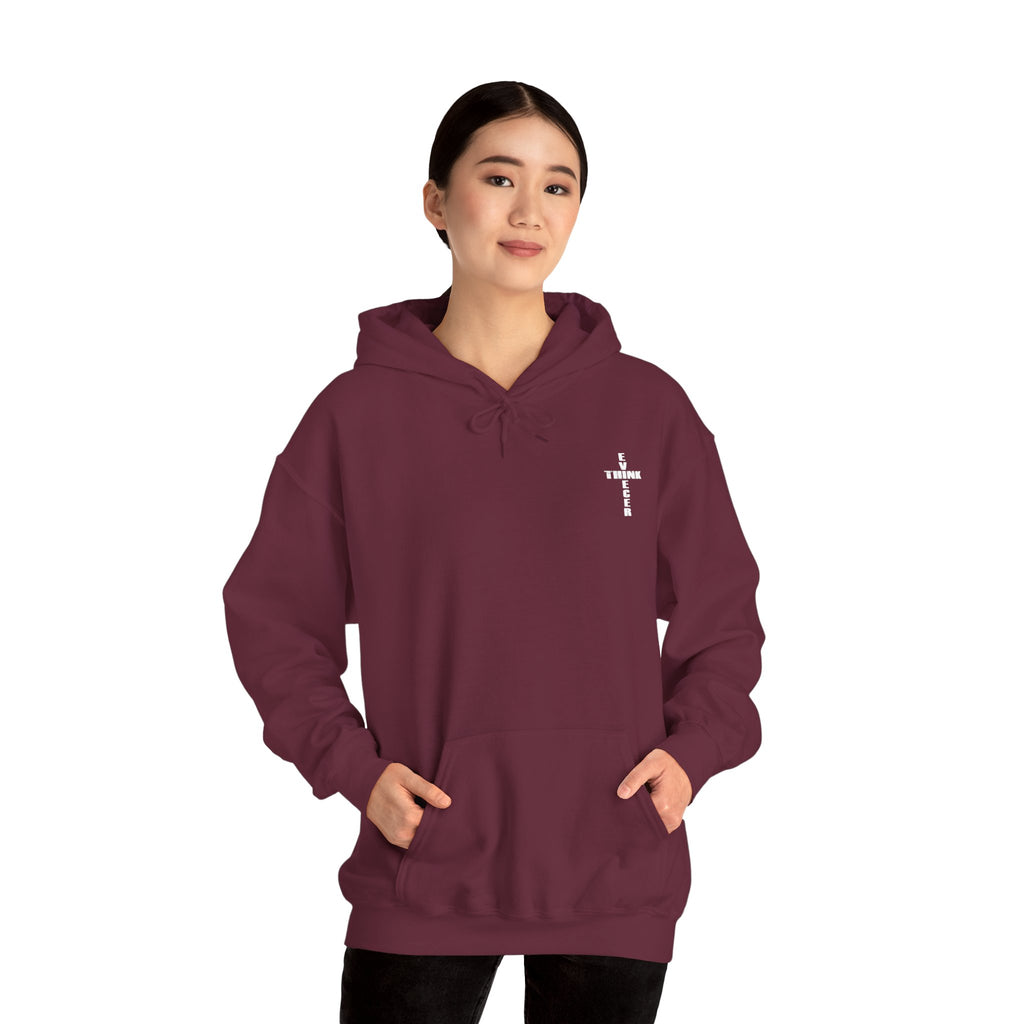 Think / Receive Small Cross Hoodie