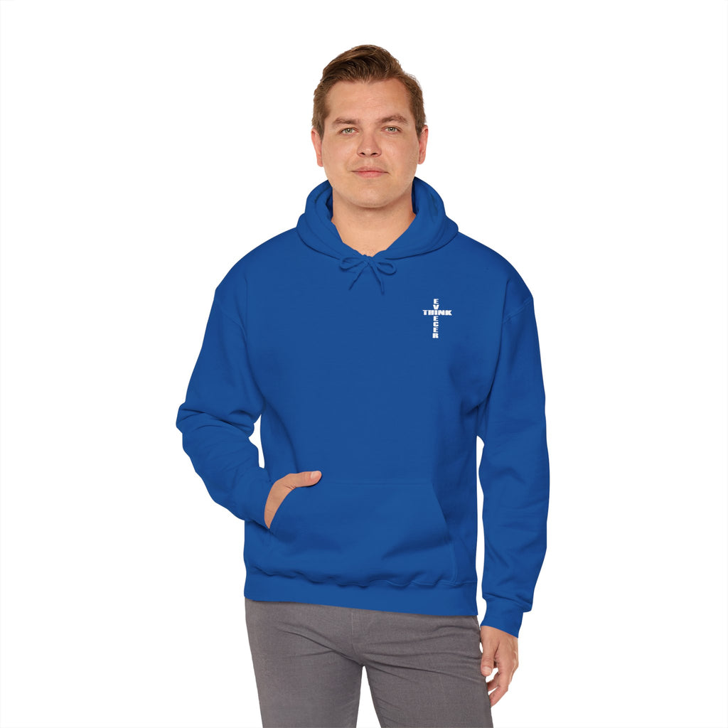 Think / Receive Small Cross Hoodie