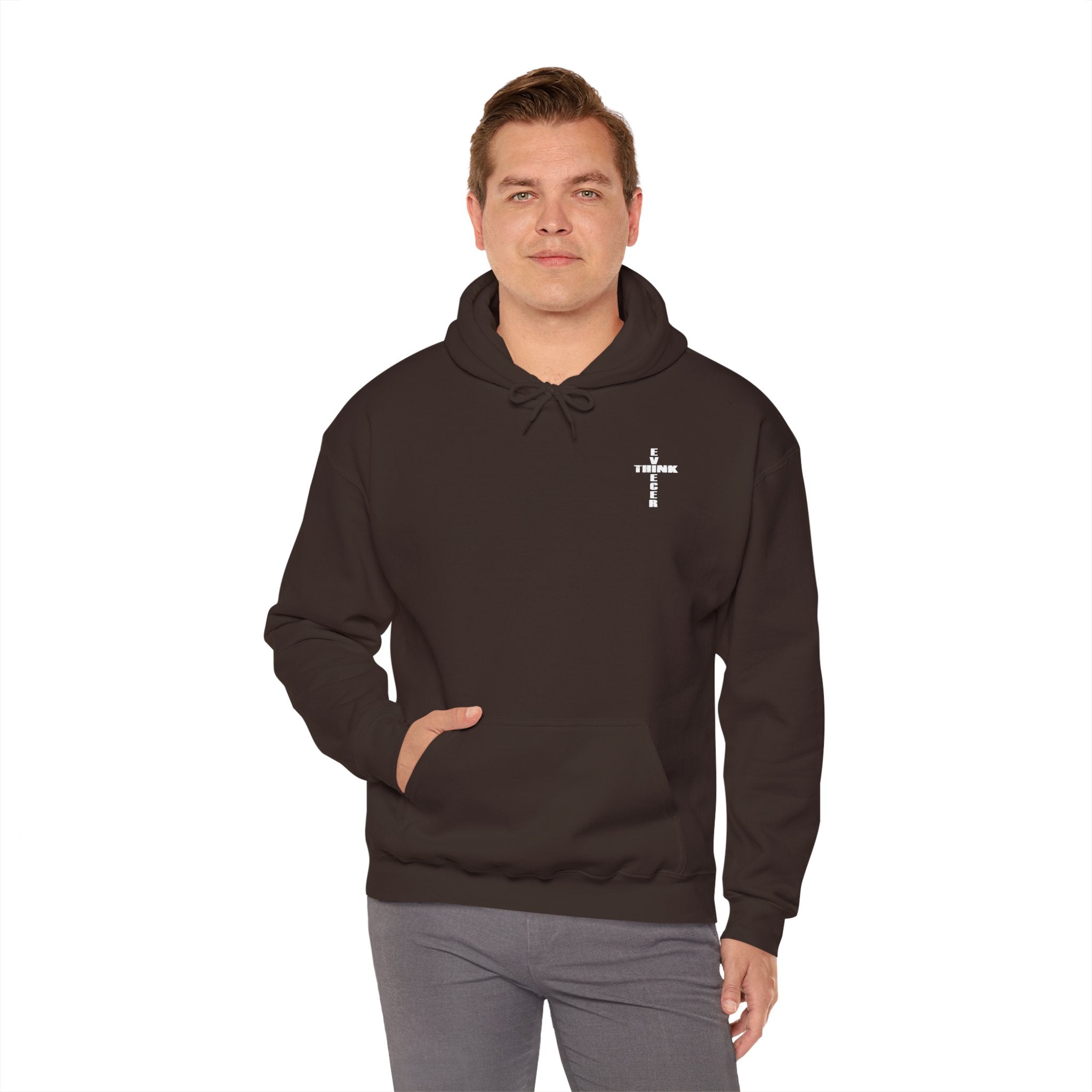Think / Receive Small Cross Hoodie
