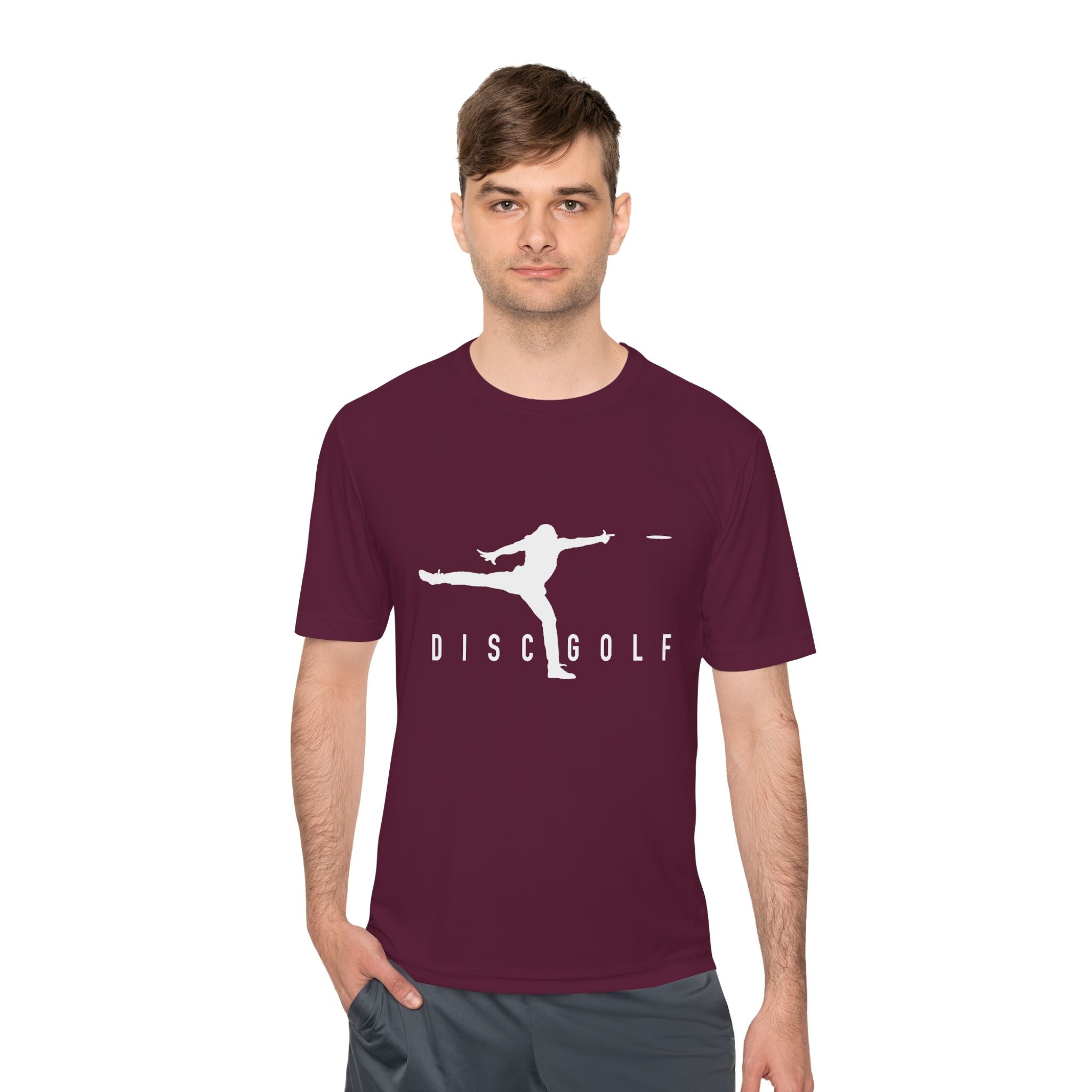 Disc Golf Man XLOGO Performance Tee —  Moisture-Wicking Shirt