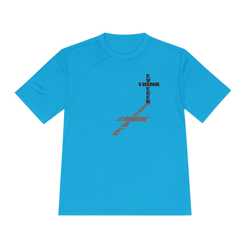 Think / Receive Small Cross Performance Tee —  Moisture-Wicking Shirt