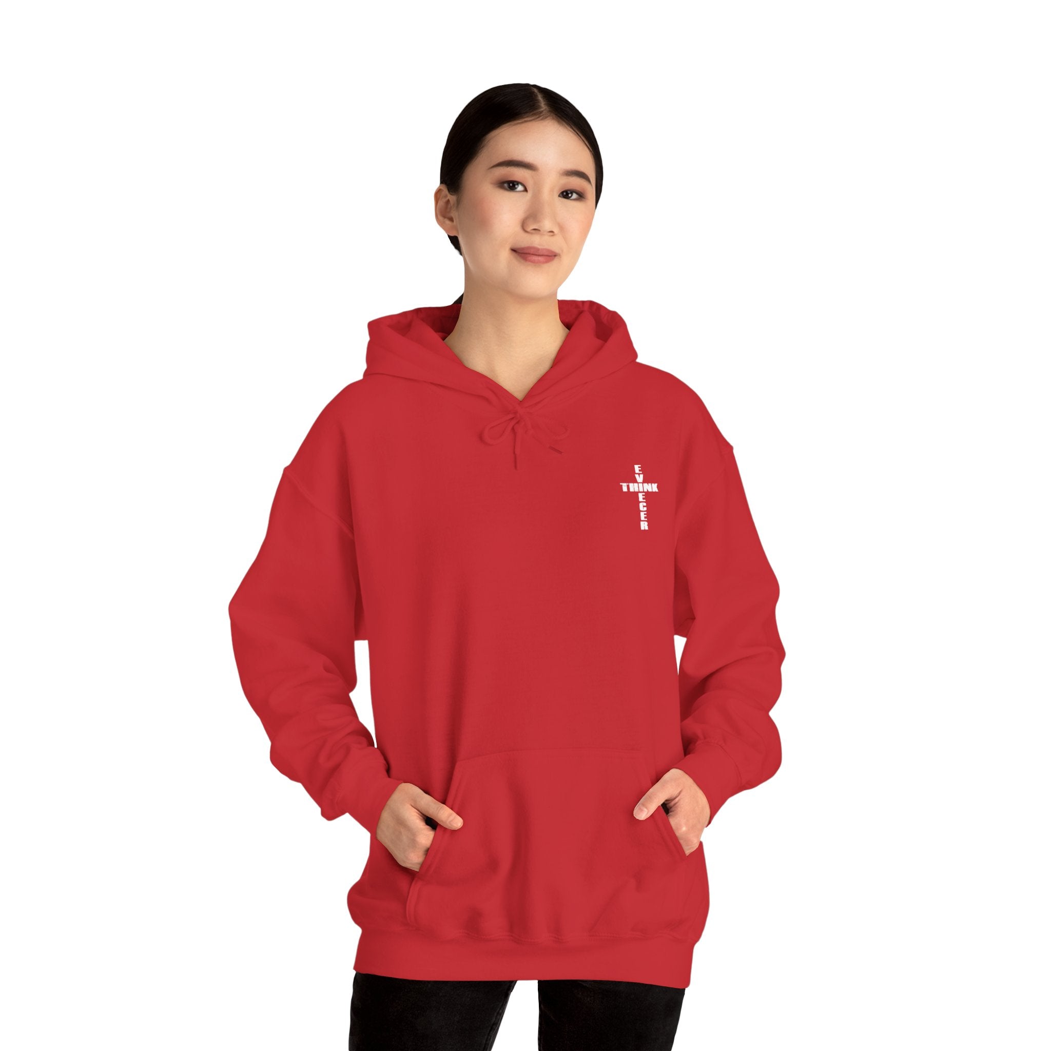 Think / Receive Small Cross Hoodie