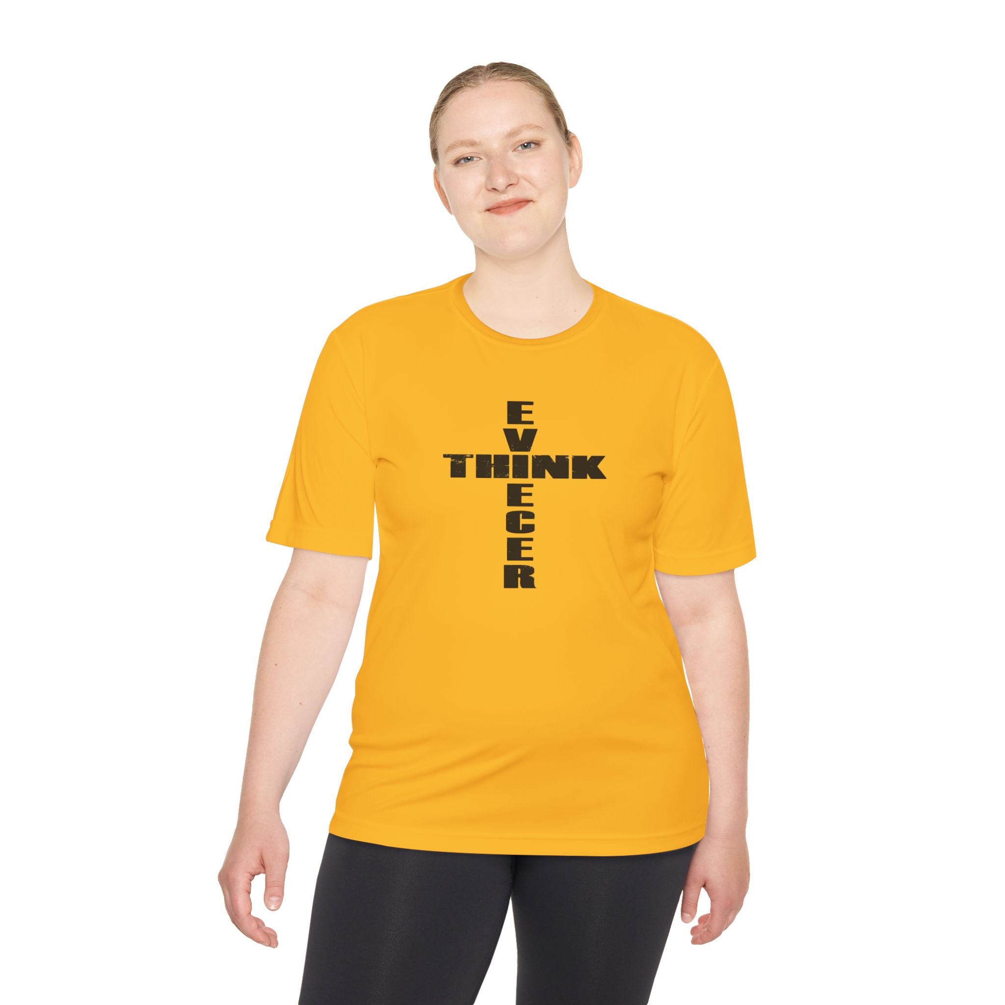 Think / Receive Cross Performance Tee —  Moisture-Wicking Shirt