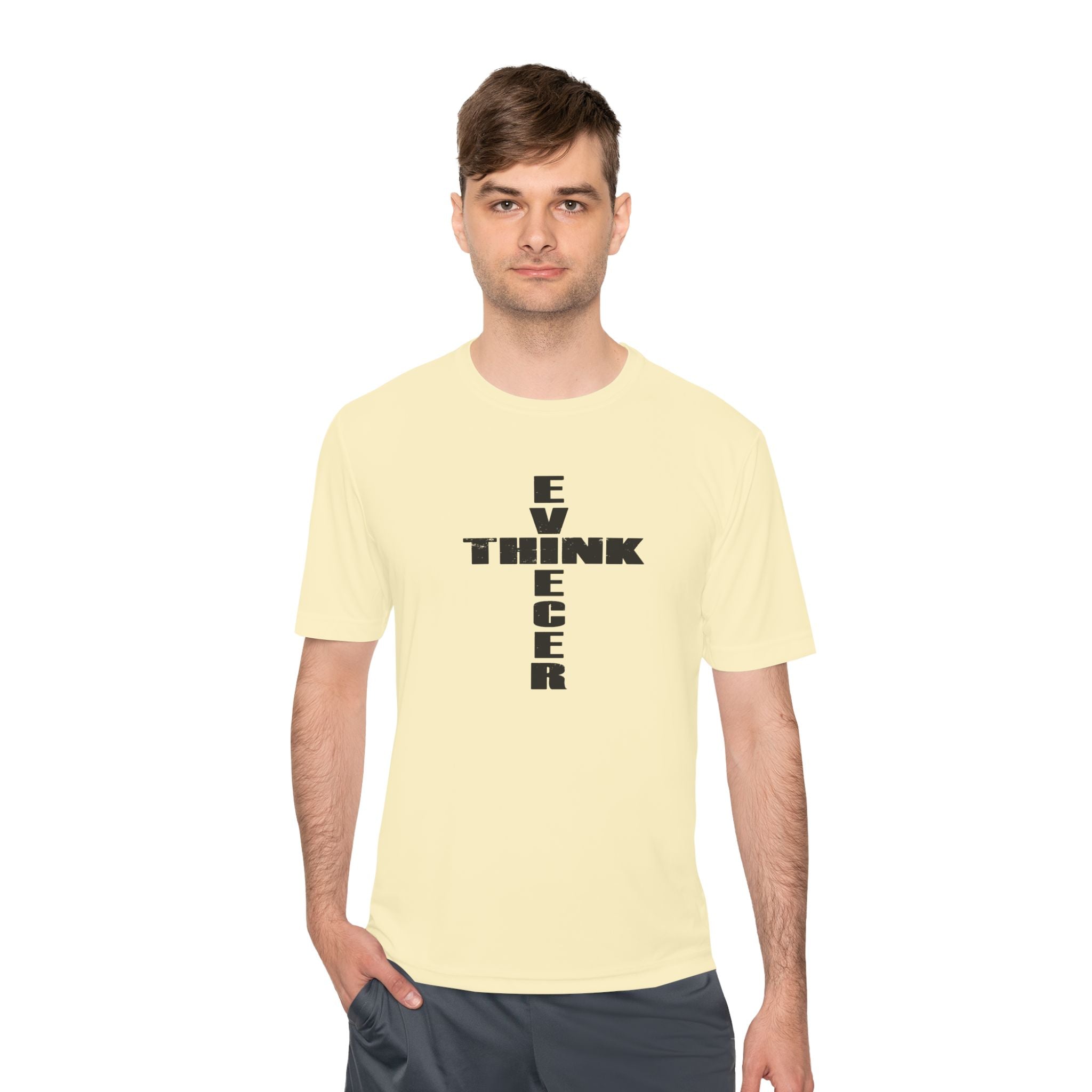 Think / Receive Cross Performance Tee —  Moisture-Wicking Shirt