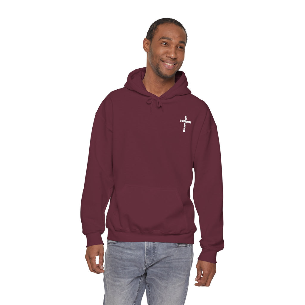 Think / Receive Small Cross Hoodie