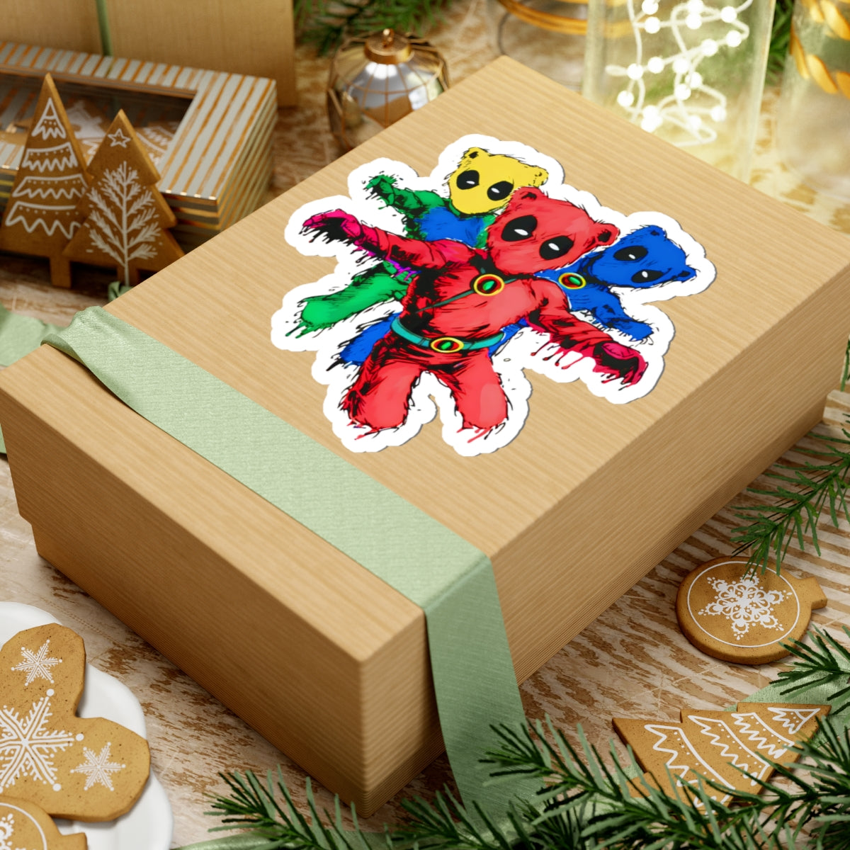 Grateful DEADPOOL Cut Sticker — Silhouette Ace Logo