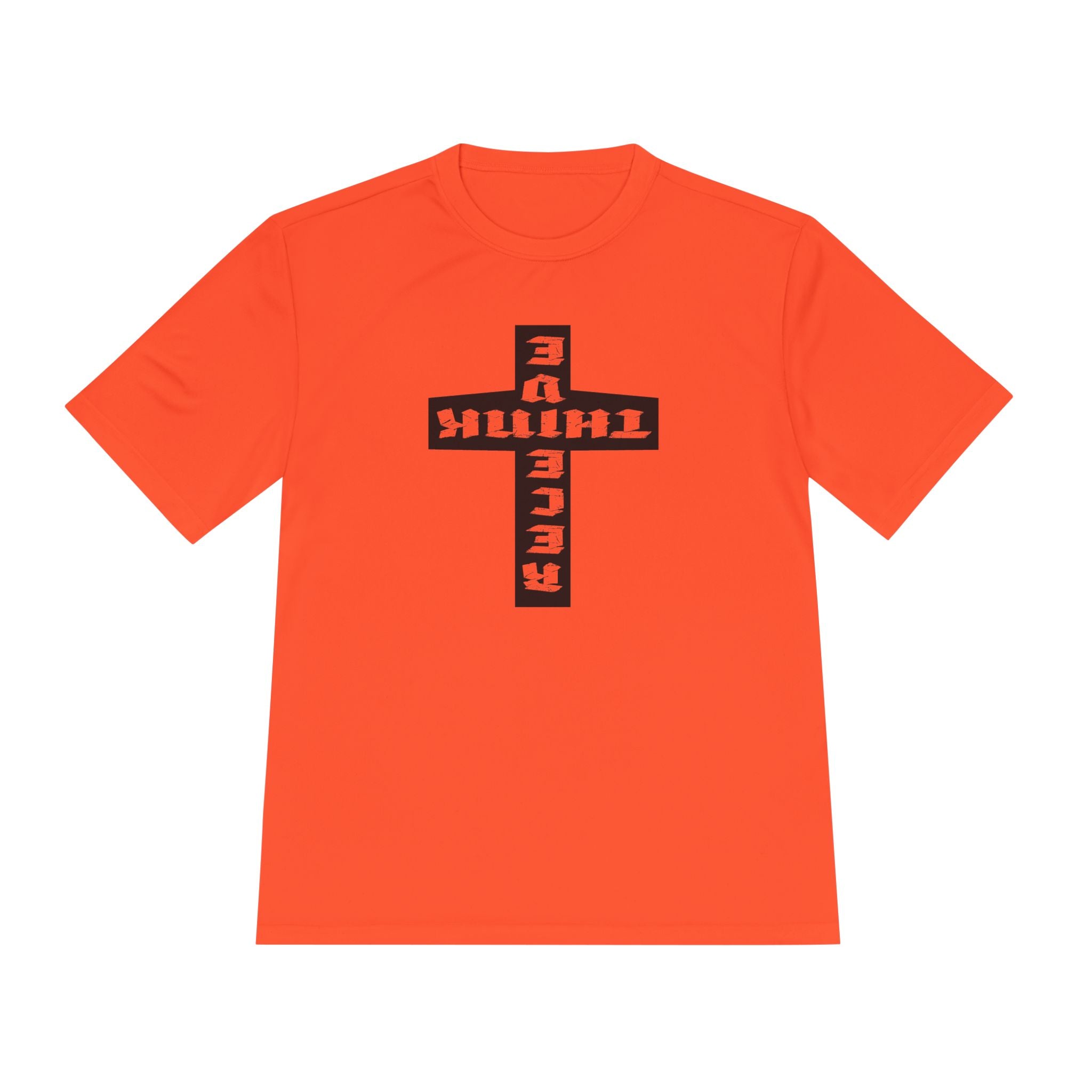 Think / Receive Reverse Cross Performance Tee —  Moisture-Wicking Shirt