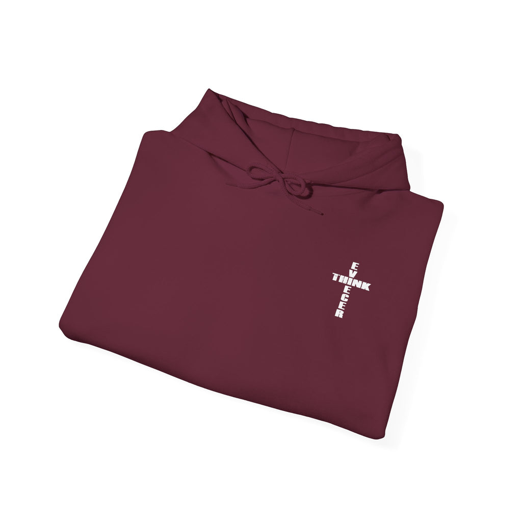 Think / Receive Small Cross Hoodie