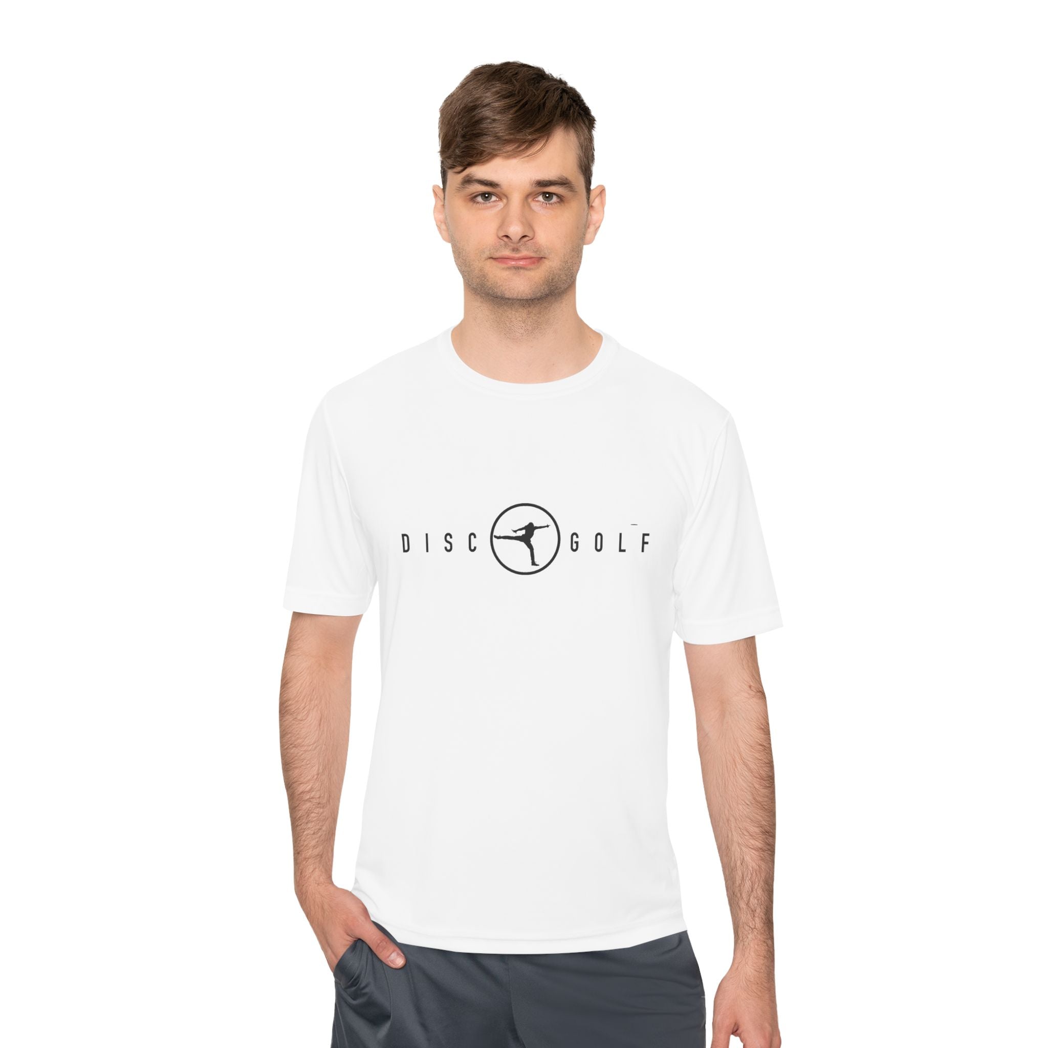 Disc Golf Man Performance Tee —  Moisture-Wicking Shirt