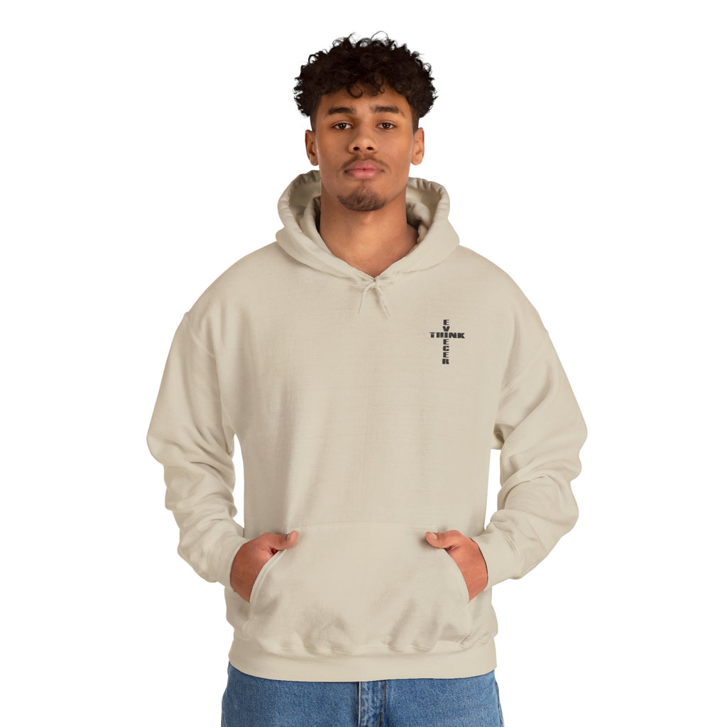 Think / Receive Small Cross Hoodie