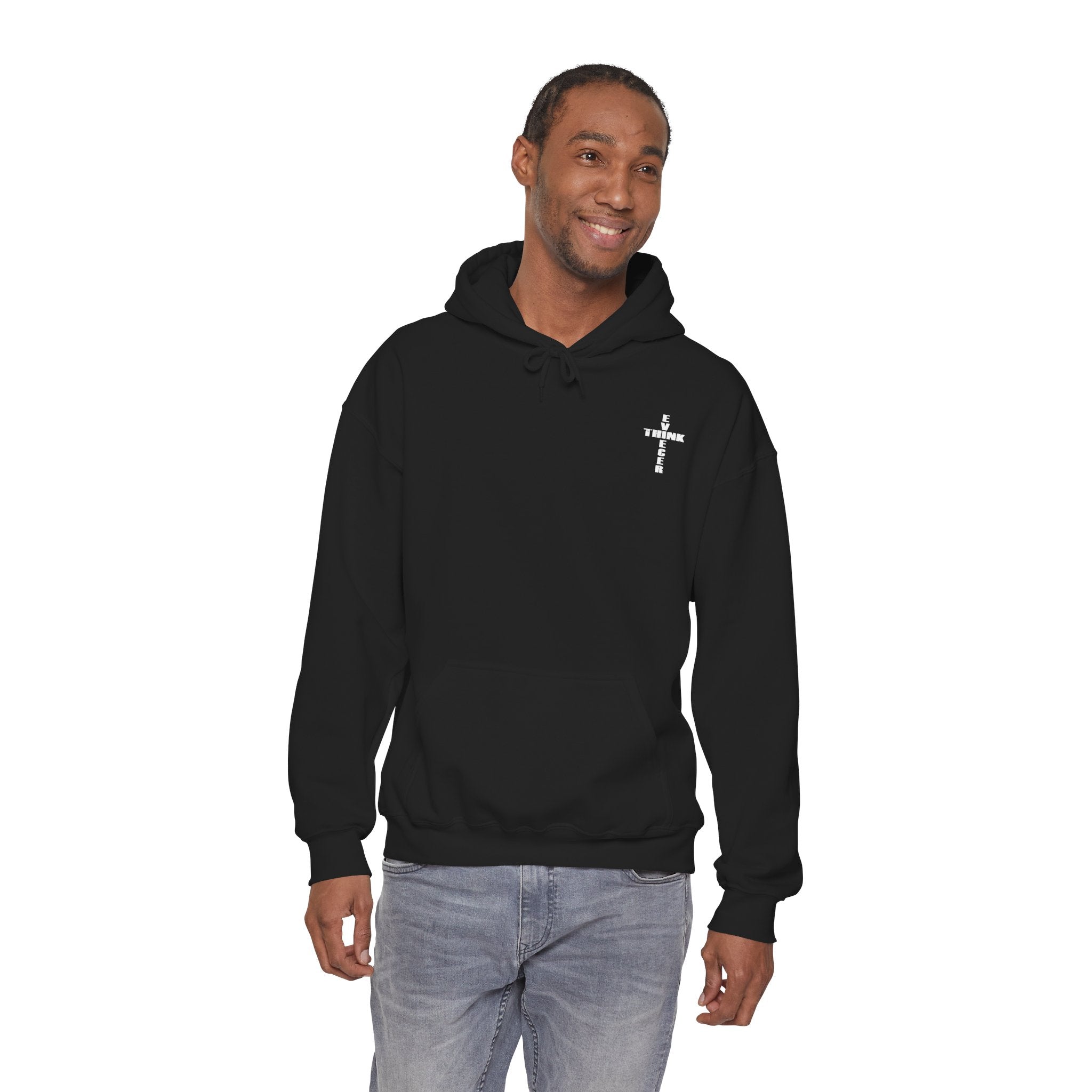 Think / Receive Small Cross Hoodie