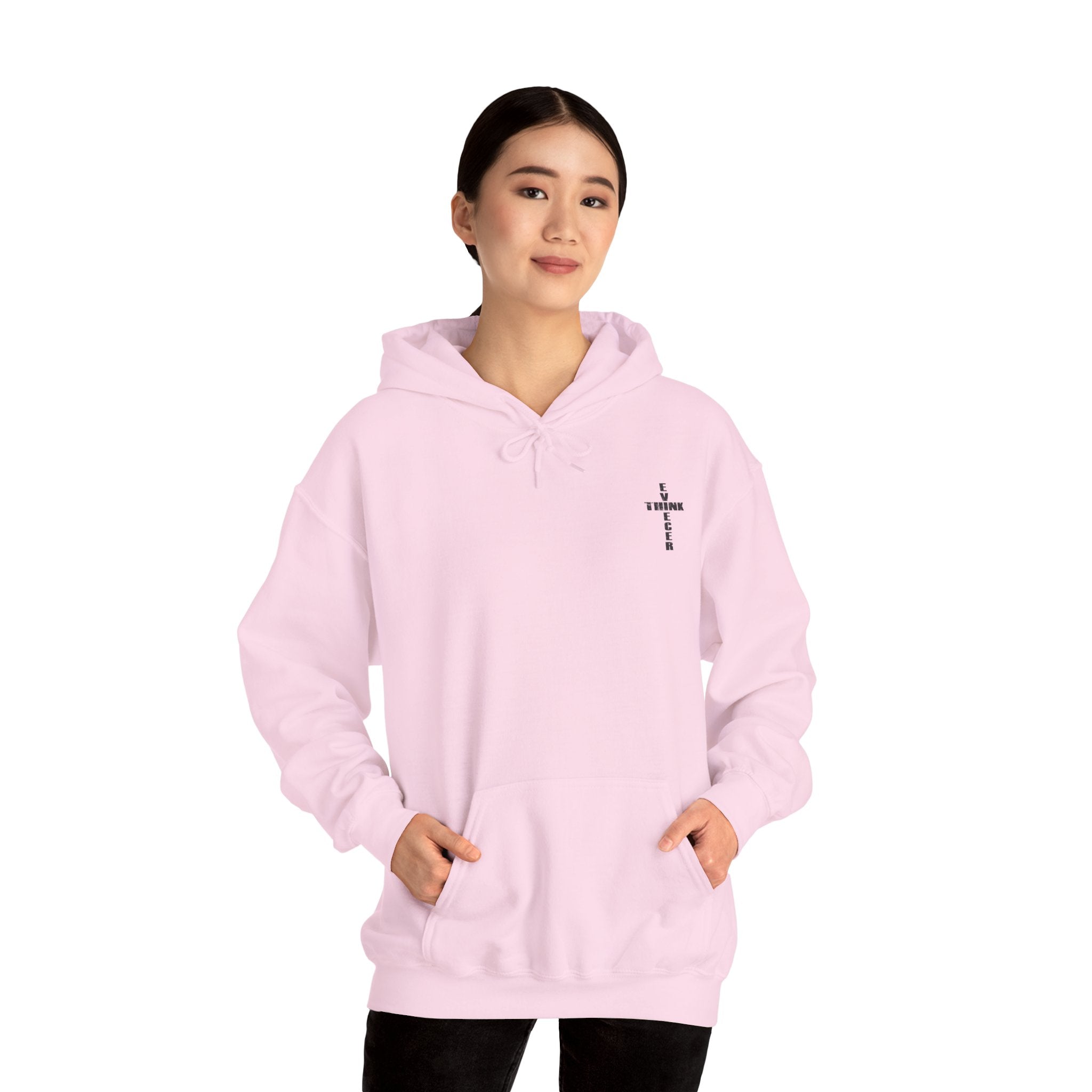 Think / Receive Small Cross Hoodie