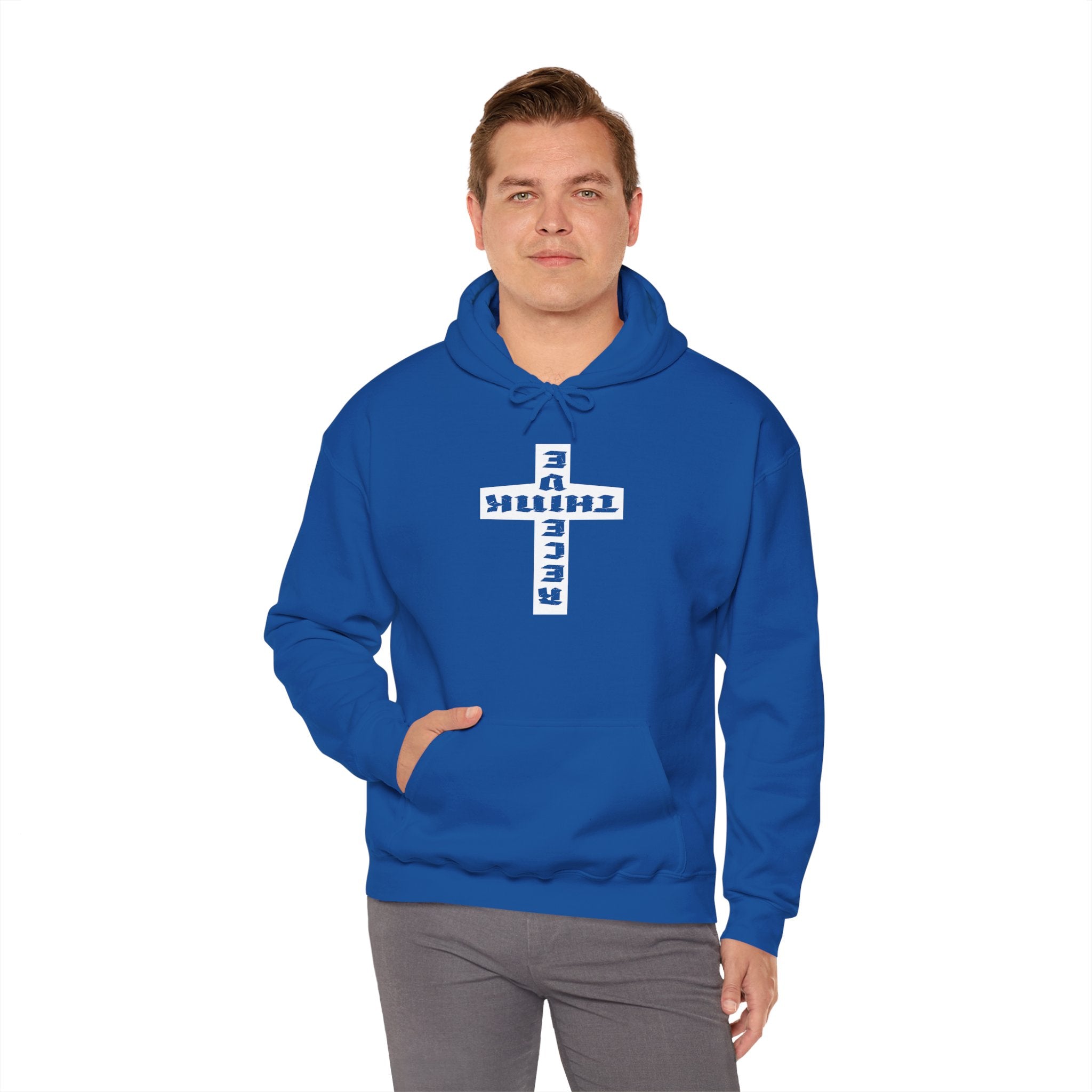 Think / Receive Reverse Cross Hoodie