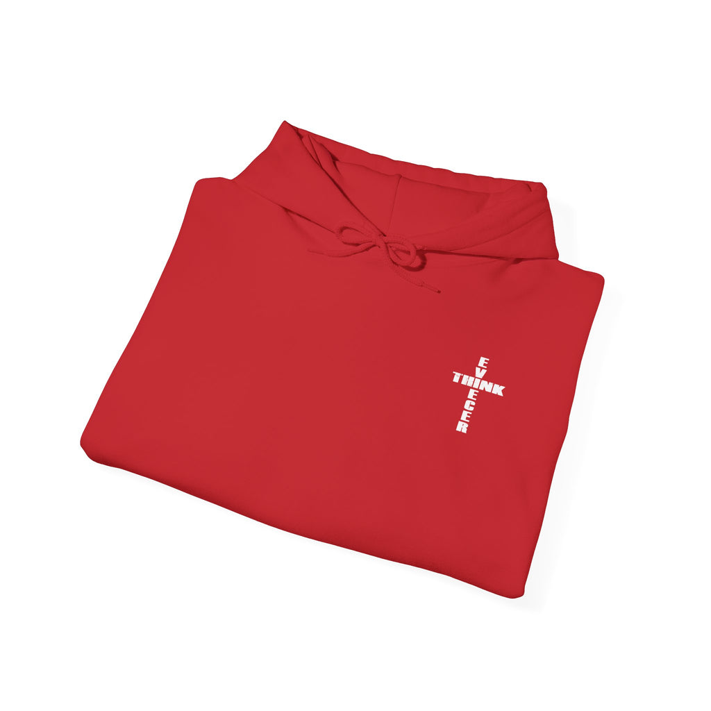 Think / Receive Small Cross Hoodie