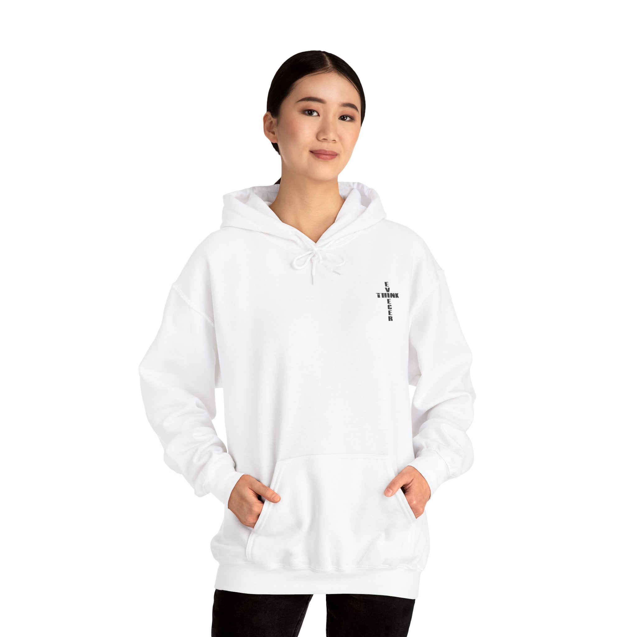 Think / Receive Small Cross Hoodie