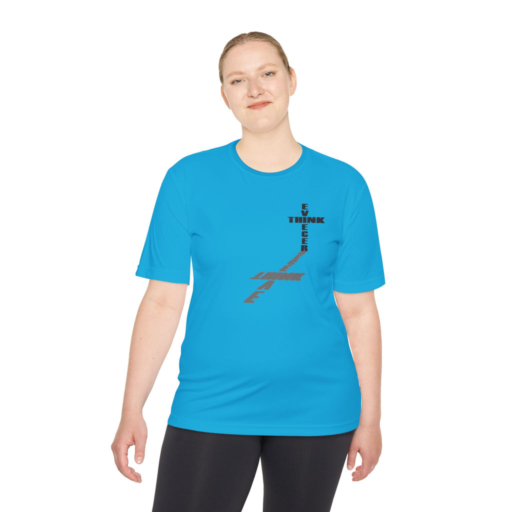 Think / Receive Small Cross Performance Tee —  Moisture-Wicking Shirt
