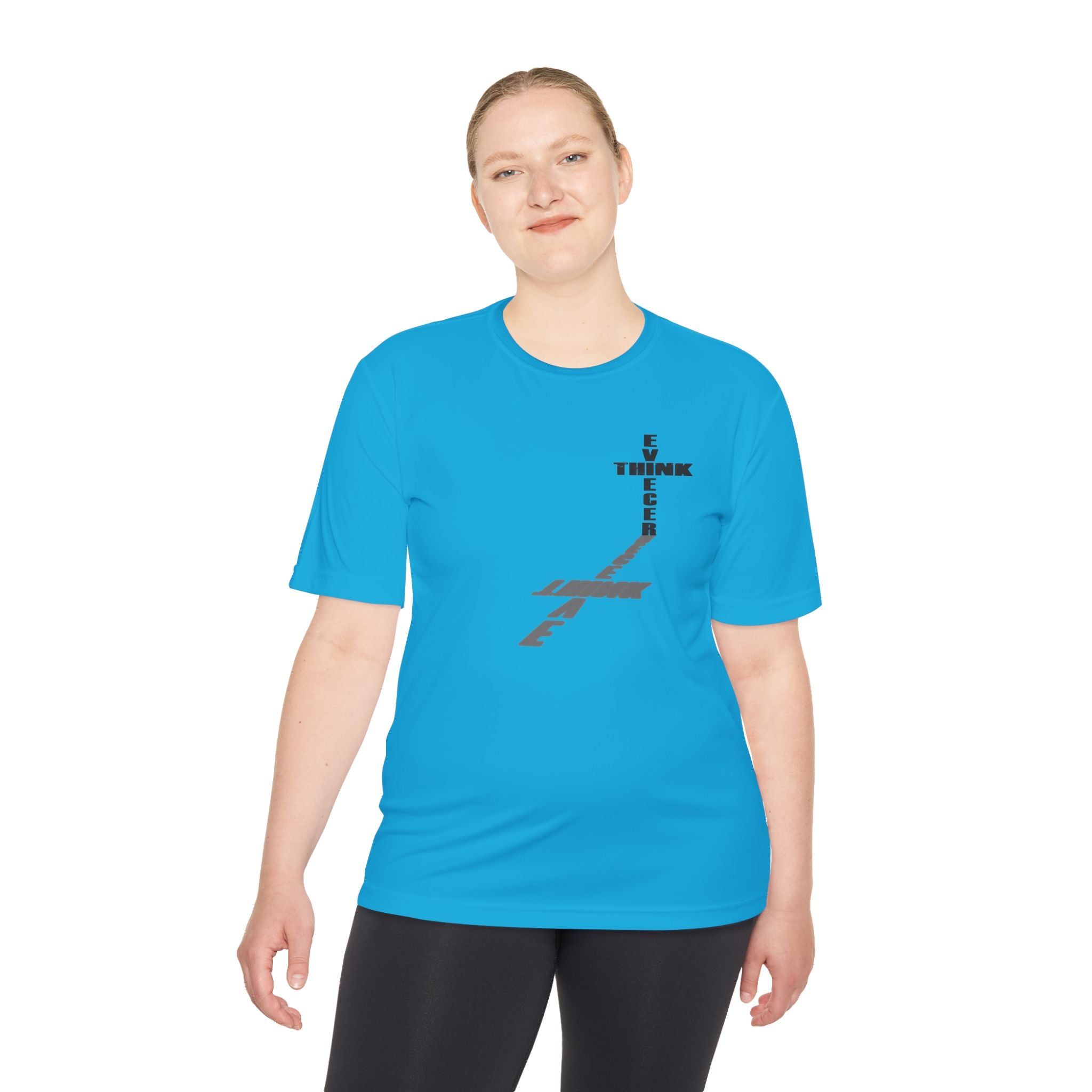 Think / Receive Small Cross Performance Tee —  Moisture-Wicking Shirt