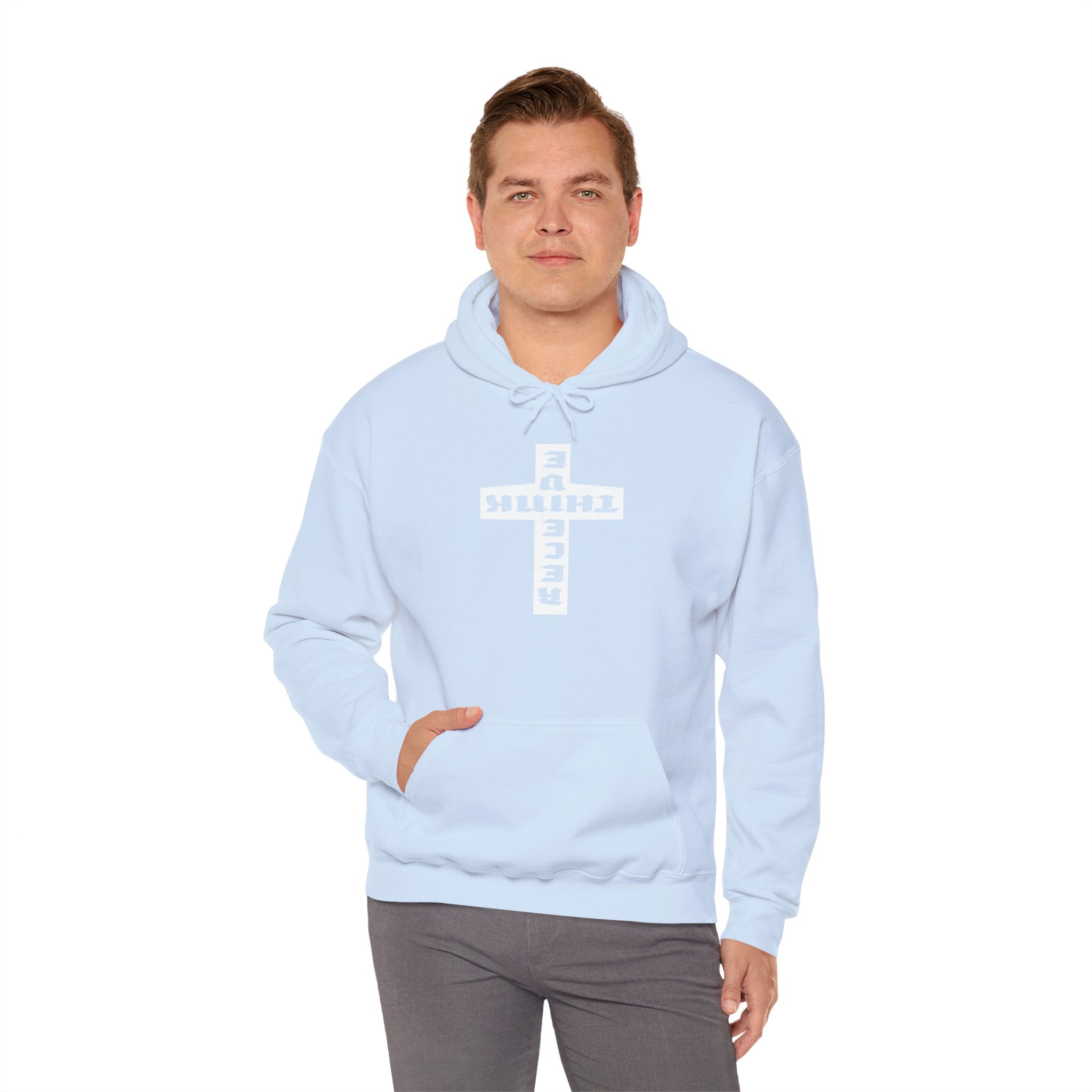 Think / Receive Reverse Cross Hoodie