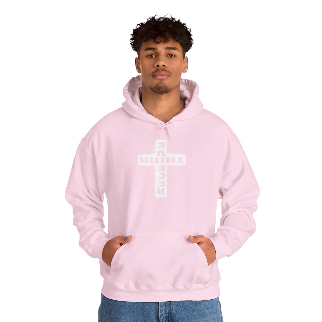 Think / Receive Reverse Cross Hoodie