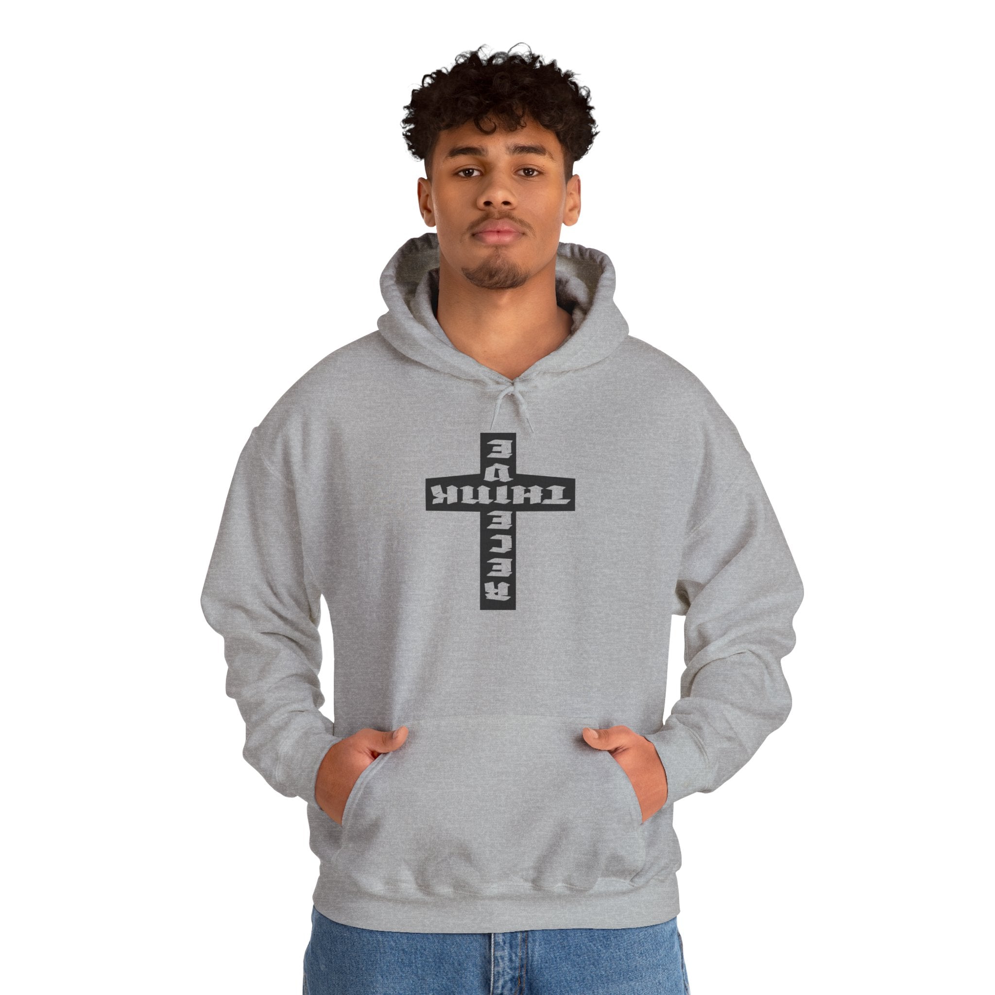 Think / Receive Reverse Cross Hoodie