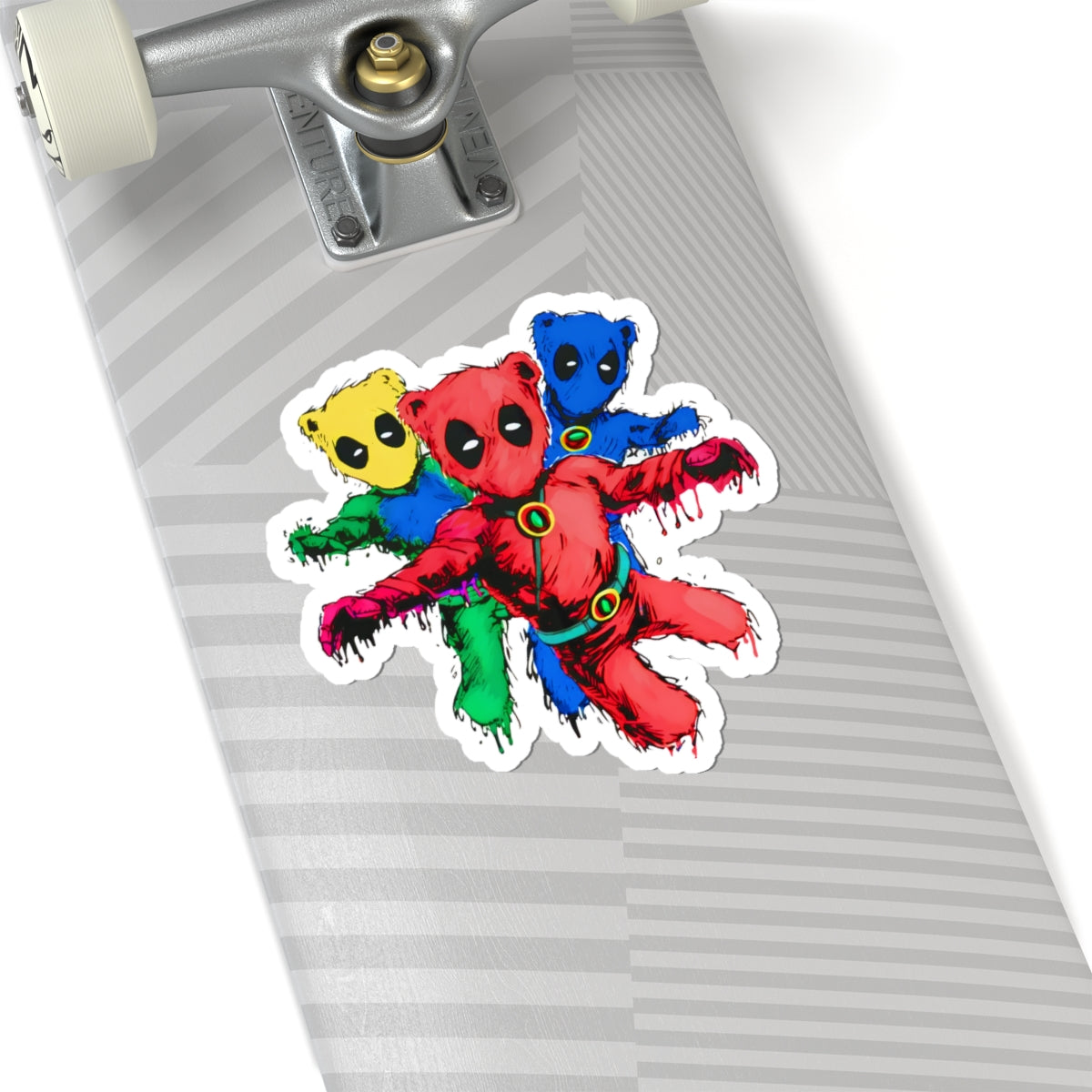 Grateful DEADPOOL Cut Sticker — Silhouette Ace Logo