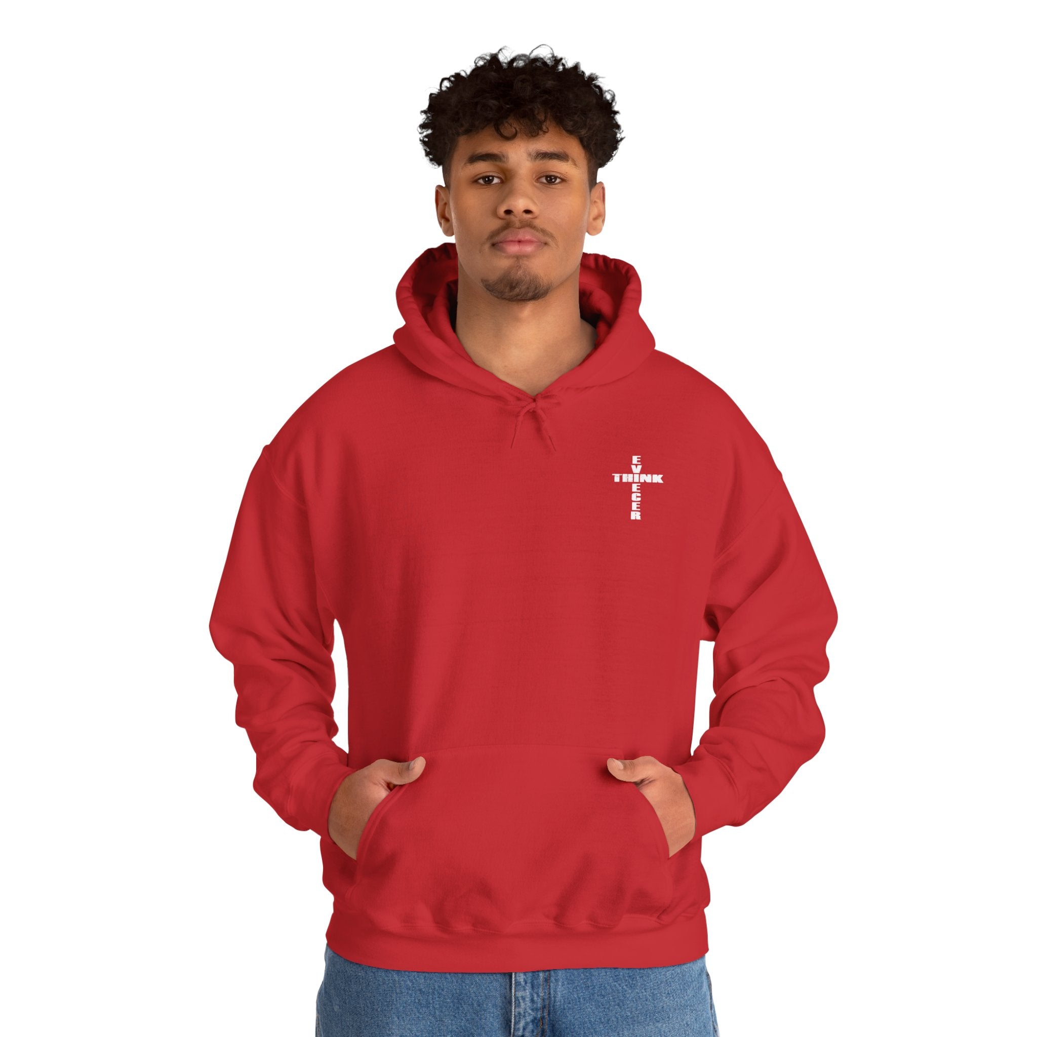 Think / Receive Small Cross Hoodie