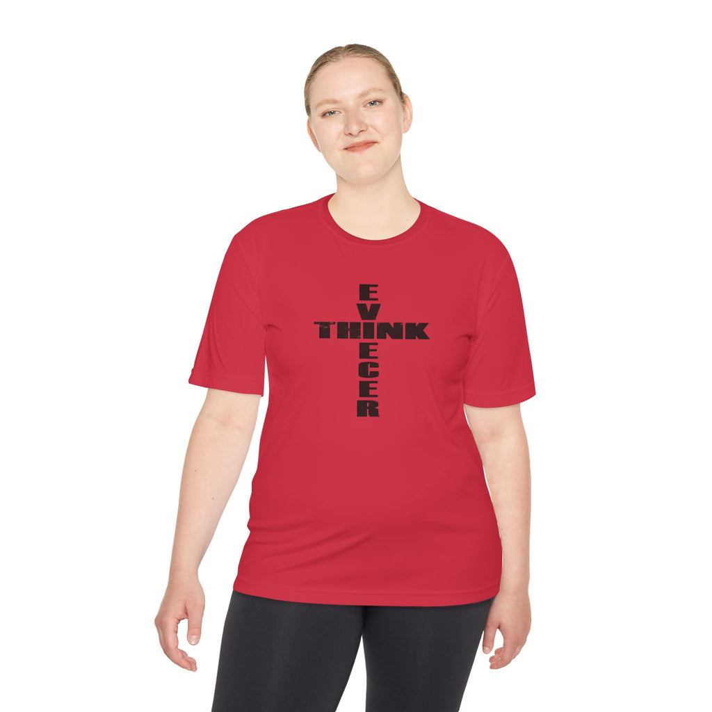 Think / Receive Cross Performance Tee —  Moisture-Wicking Shirt