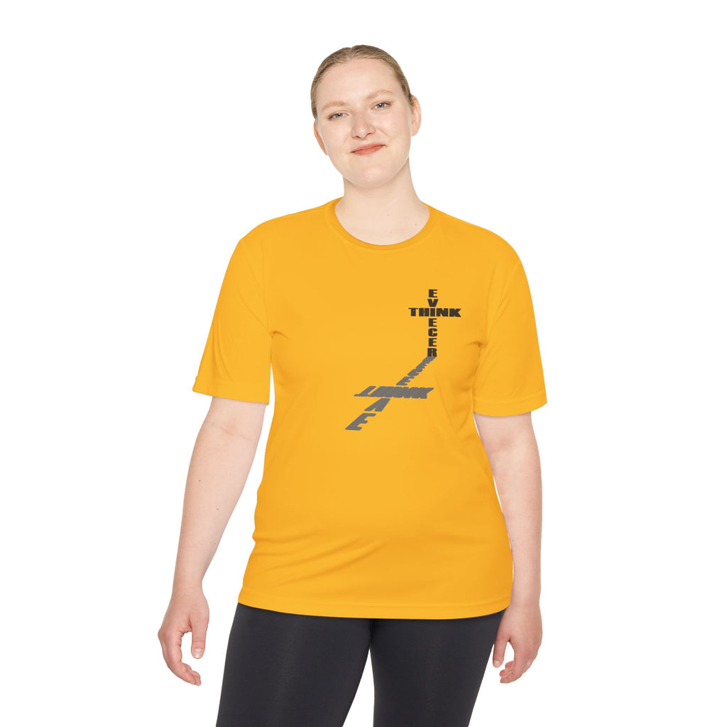 Think / Receive Small Cross Performance Tee —  Moisture-Wicking Shirt