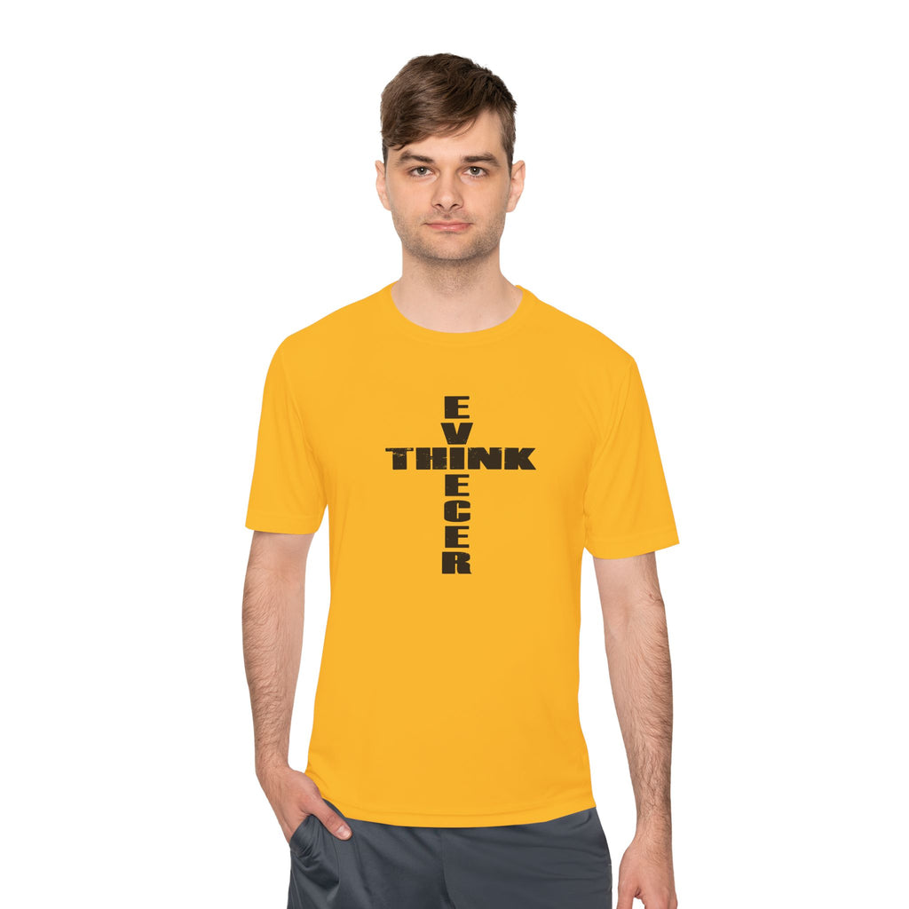 Think / Receive Cross Performance Tee —  Moisture-Wicking Shirt