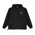 Disc Golf Man Packable Anorak Jacket — Lightweight Hooded Windbreaker with Small Logo