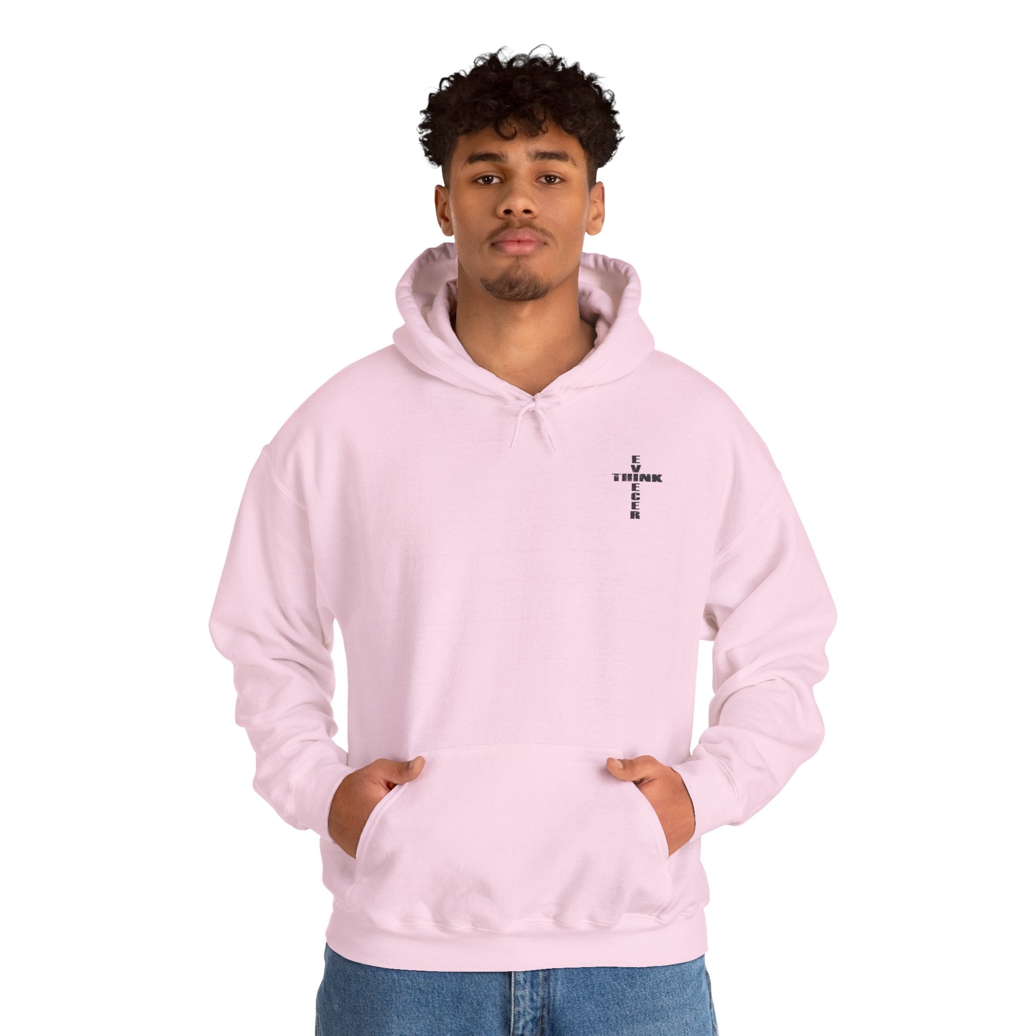 Think / Receive Small Cross Hoodie