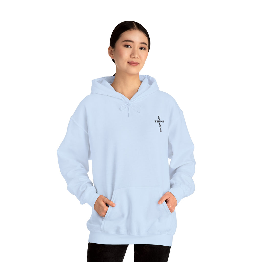 Think / Receive Small Cross Hoodie