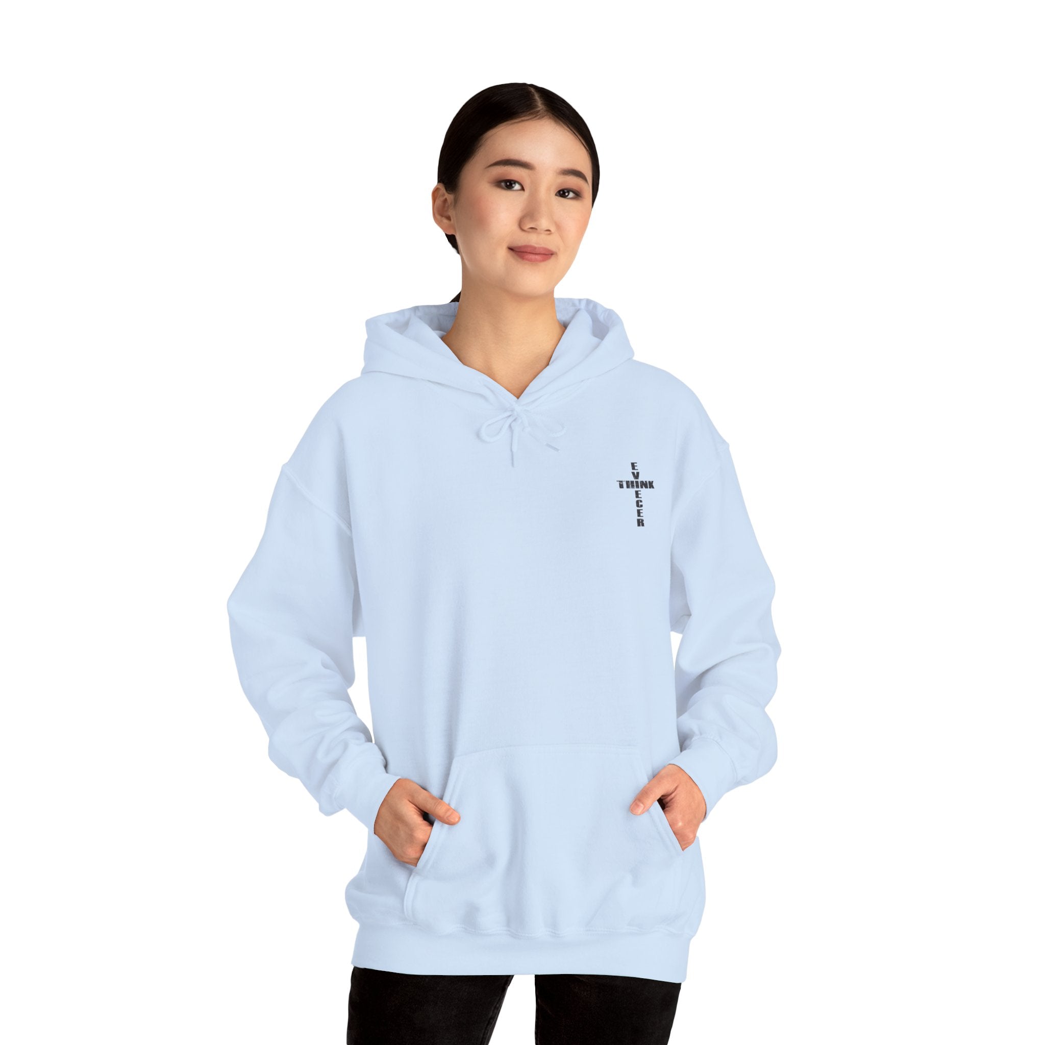 Think / Receive Small Cross Hoodie