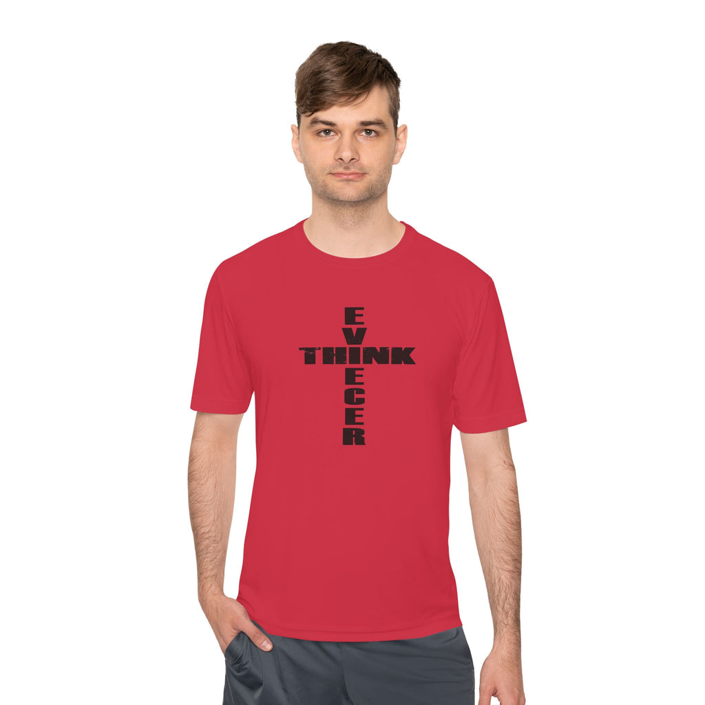 Think / Receive Cross Performance Tee —  Moisture-Wicking Shirt