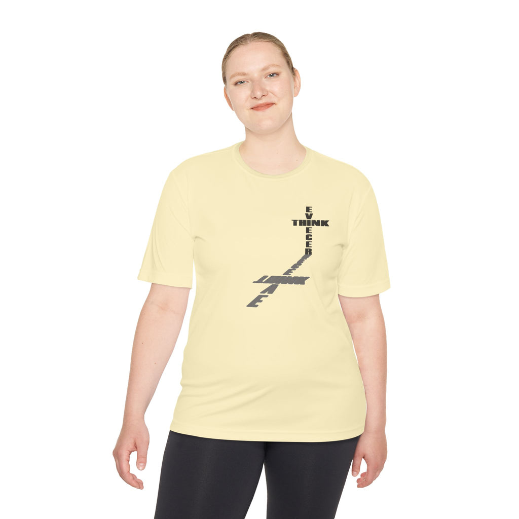 Think / Receive Small Cross Performance Tee —  Moisture-Wicking Shirt
