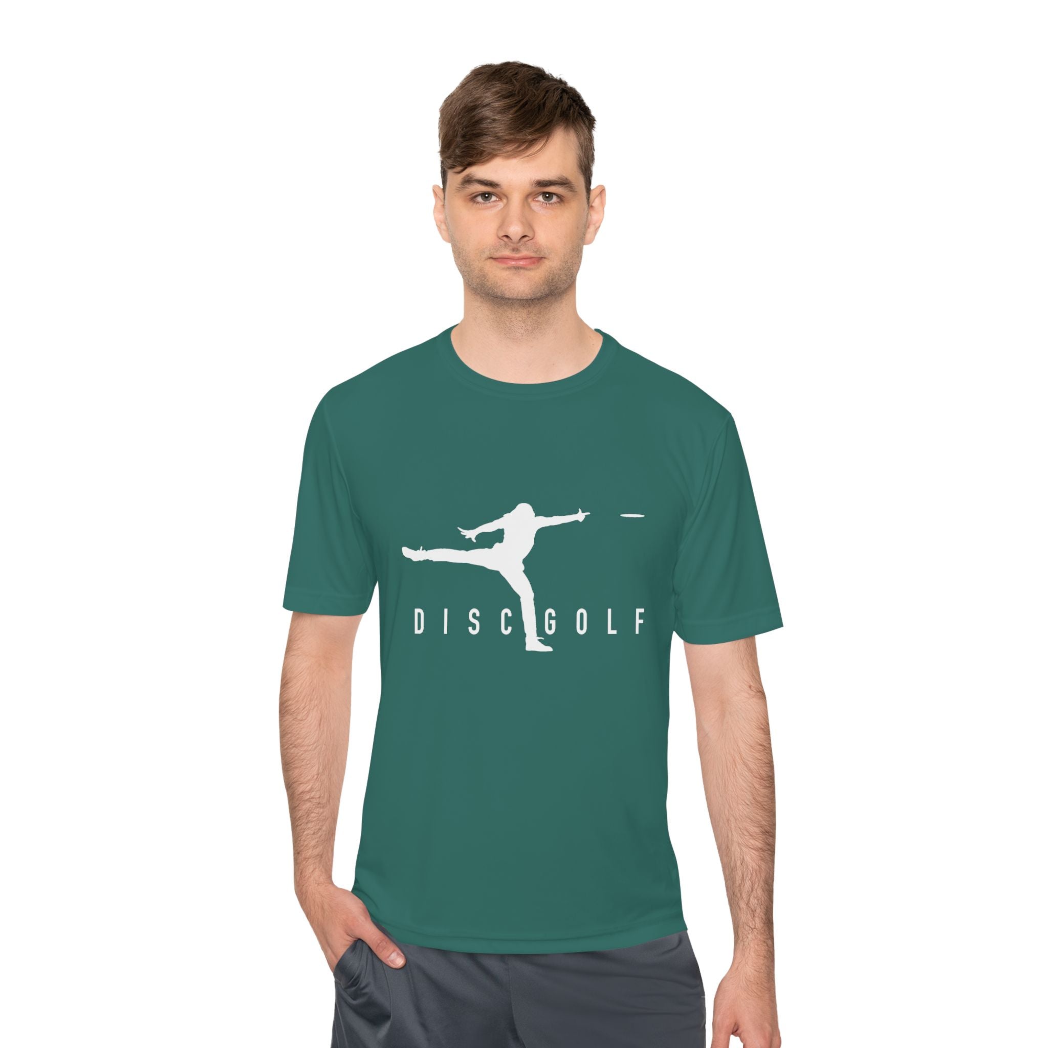 Disc Golf Man XLOGO Performance Tee —  Moisture-Wicking Shirt