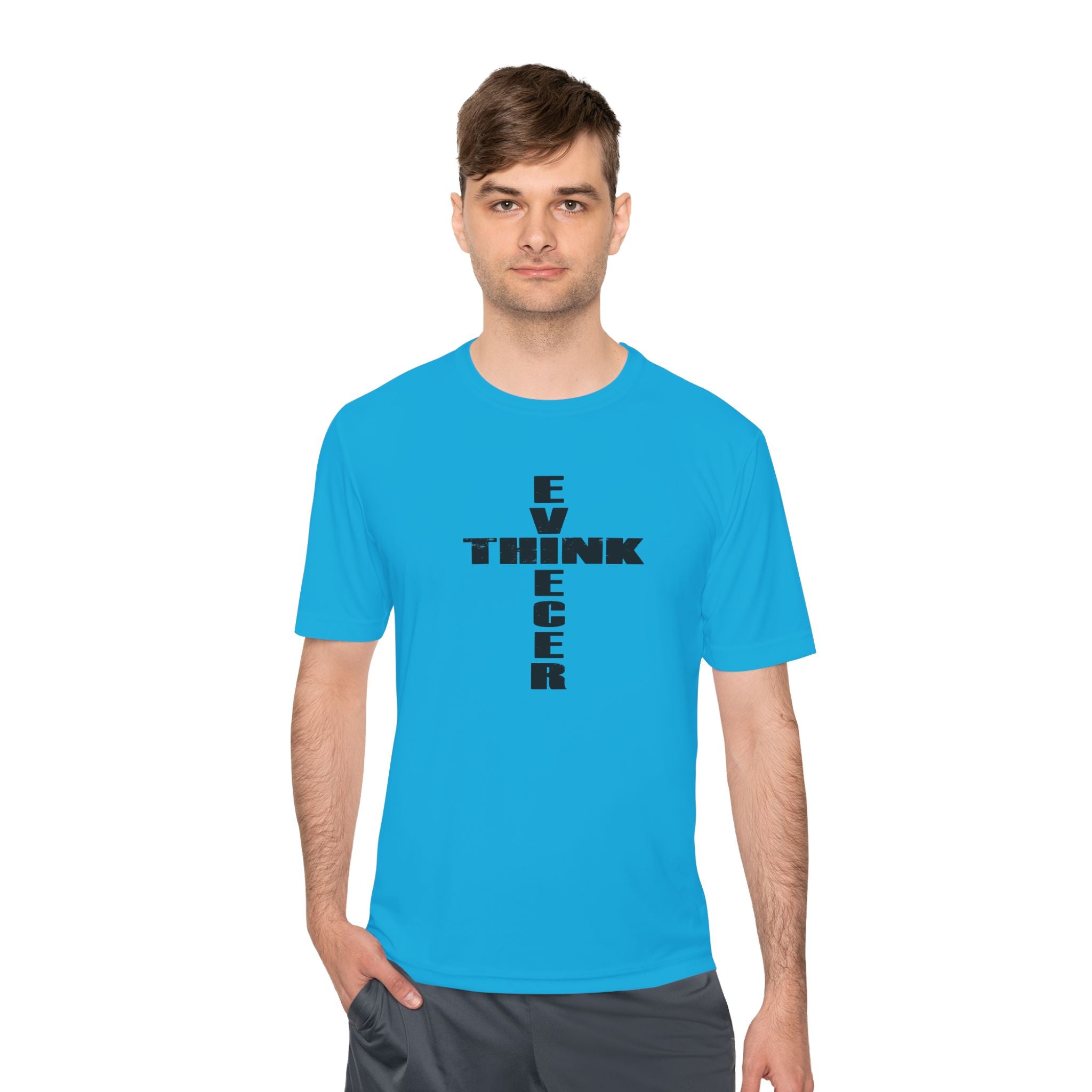 Think / Receive Cross Performance Tee —  Moisture-Wicking Shirt