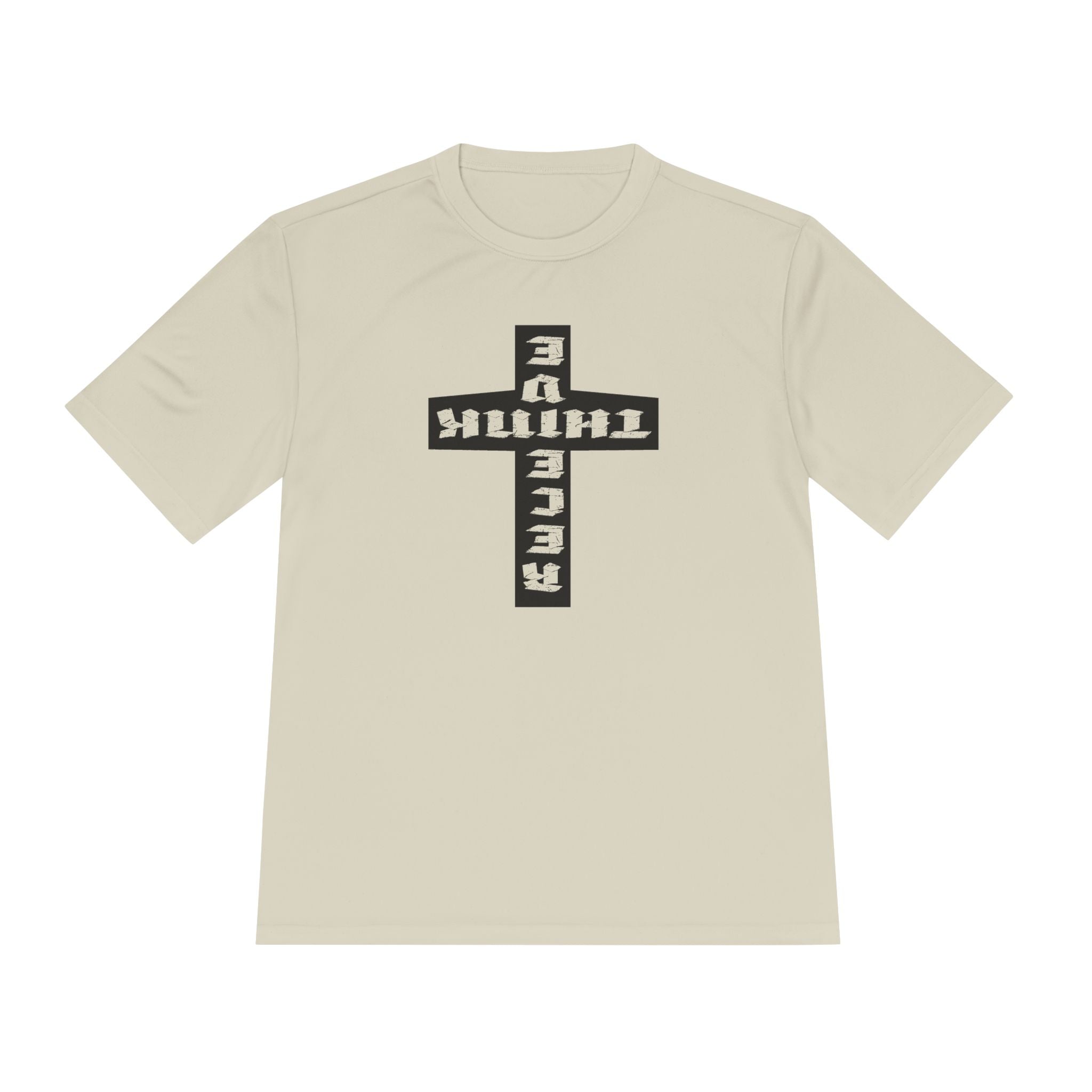 Think / Receive Reverse Cross Performance Tee —  Moisture-Wicking Shirt