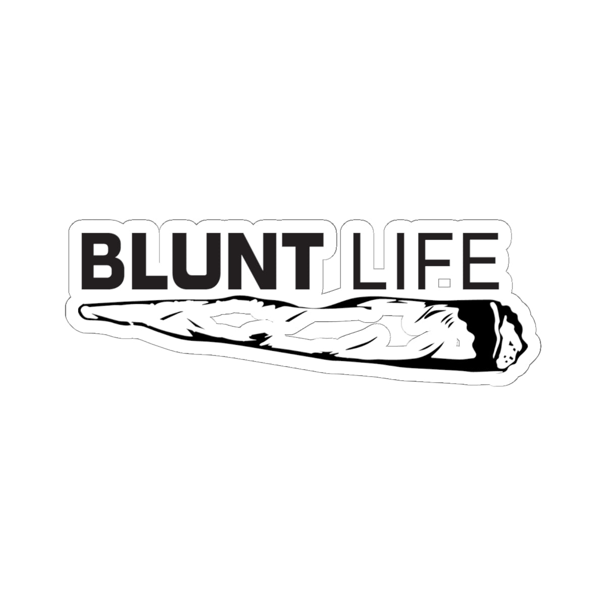 Blunt Life Cut Sticker — Silhouette Ace Logo ALT