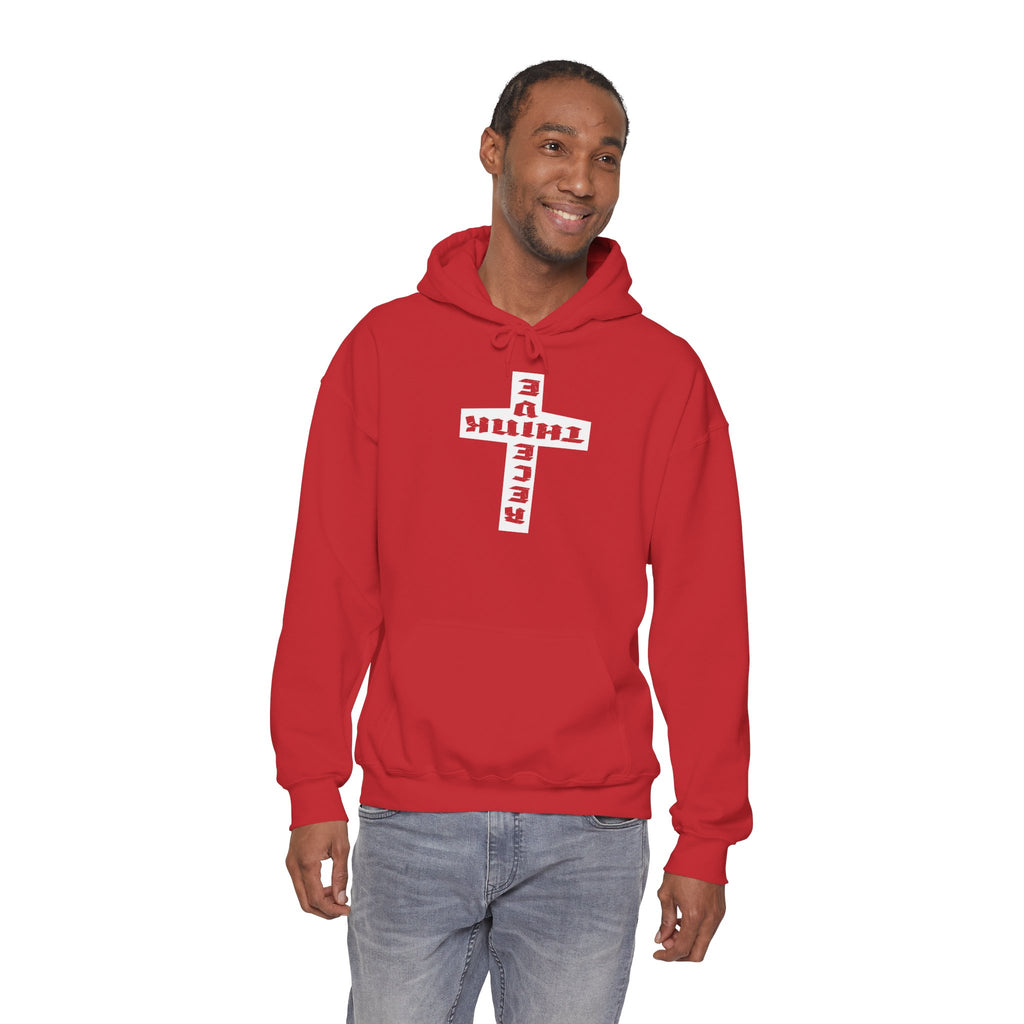Think / Receive Reverse Cross Hoodie