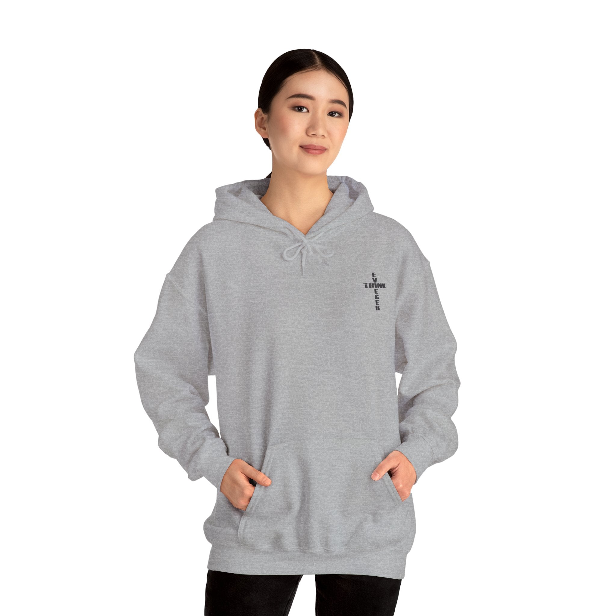 Think / Receive Small Cross Hoodie