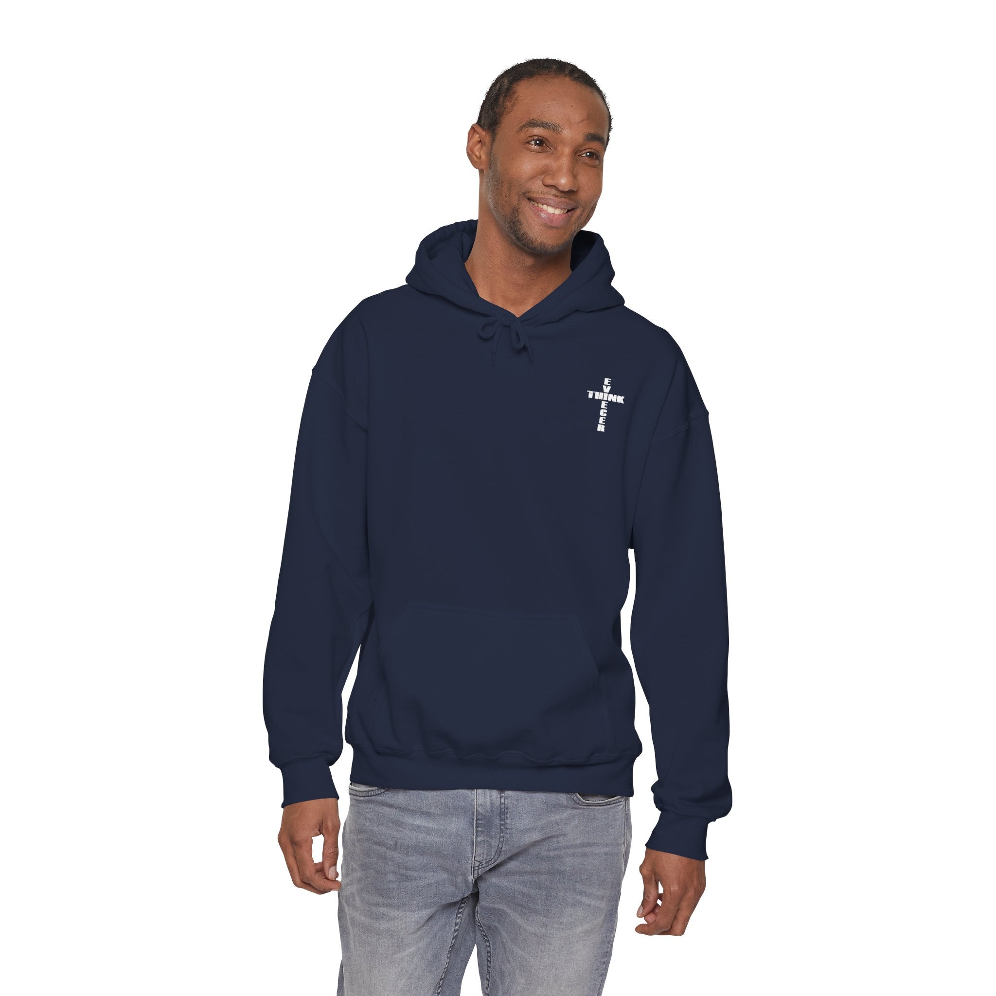 Think / Receive Small Cross Hoodie